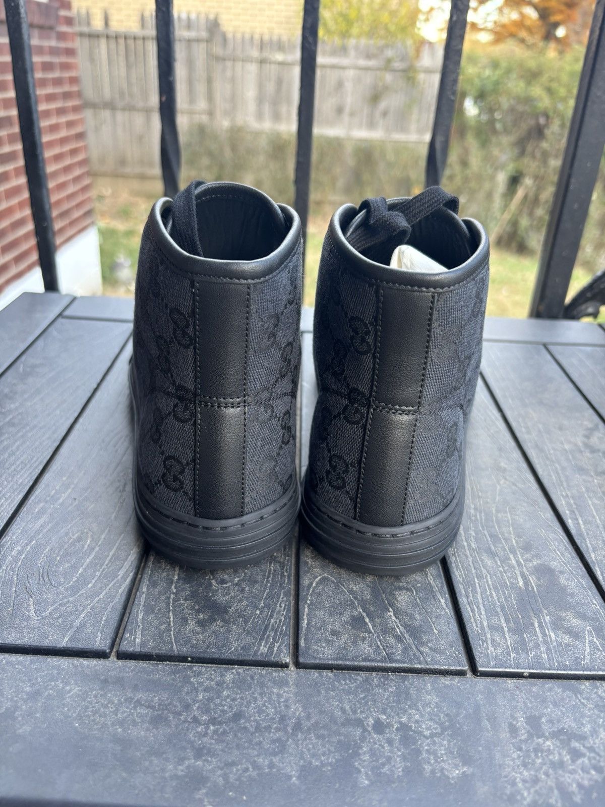 Gucci Gucci GG canvas & leather high tops Size US 5.5 / EU 38 - 4 Thumbnail