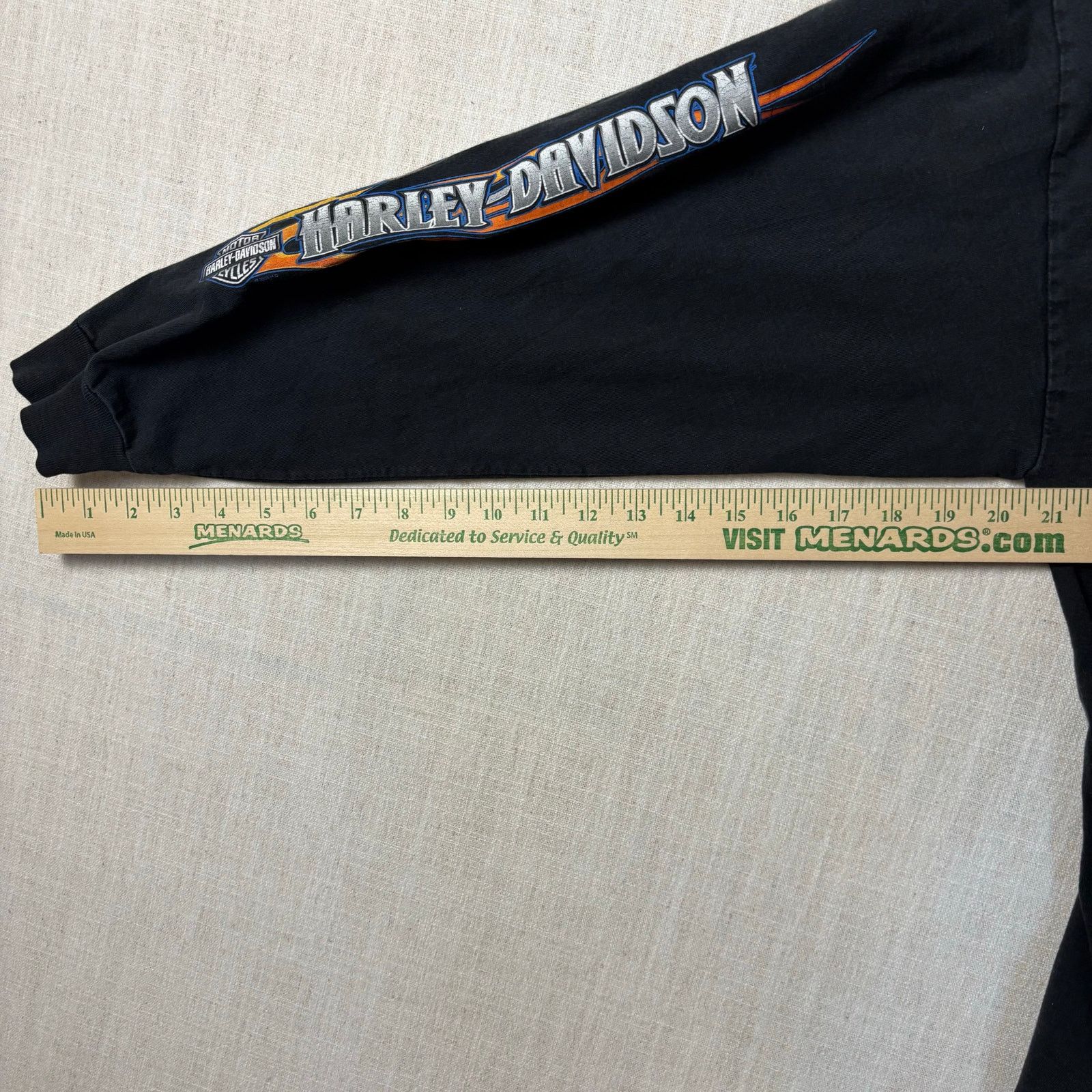 Harley Davidson Harley Davidson Long Sleeve Print 2008 Black Tee Size US XL / EU 56 / 4 - 10 Thumbnail