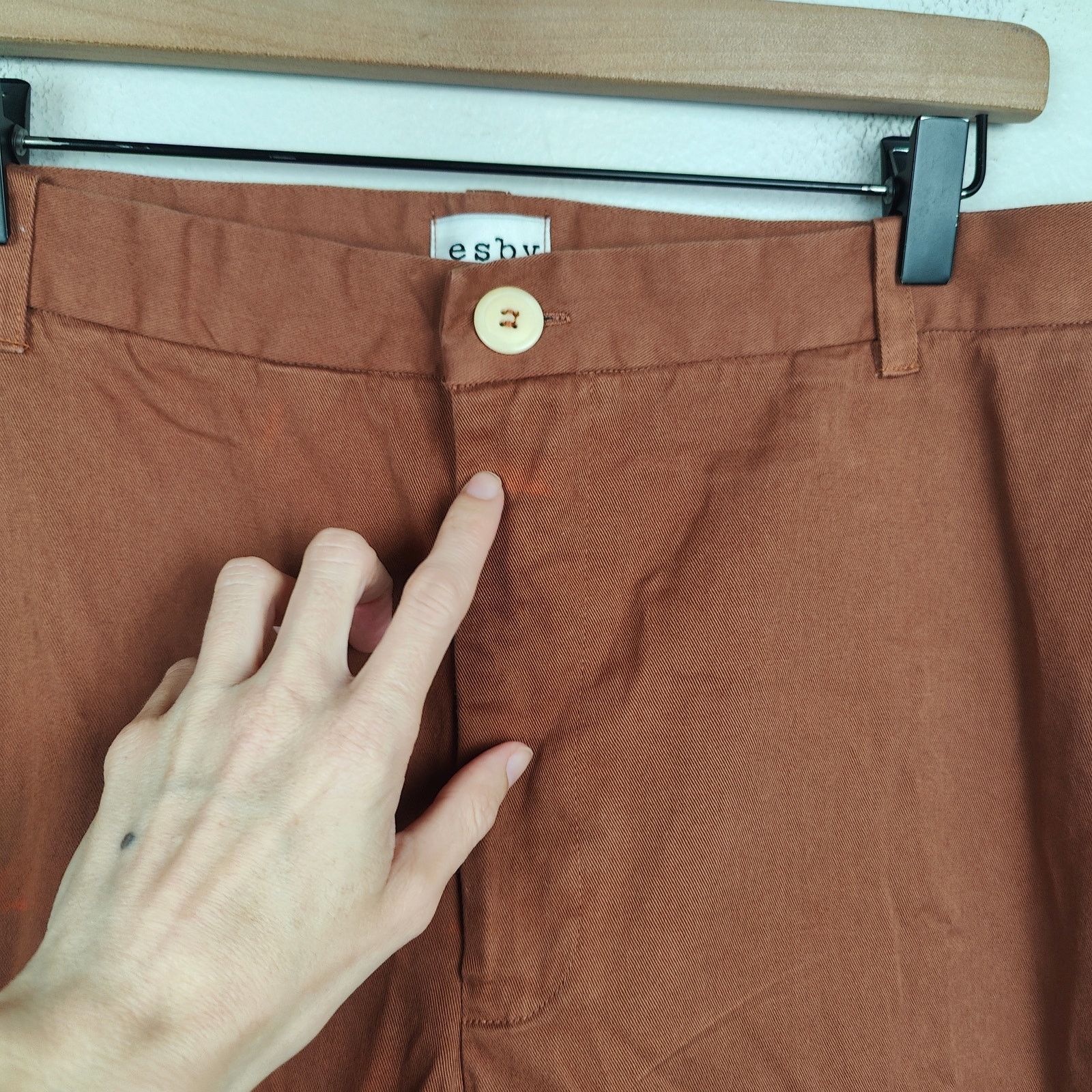 Other Esby Chino Pants 34 Rust Clay Orange Preppy Slow Fashion Size US 34 / EU 50 - 5 Thumbnail