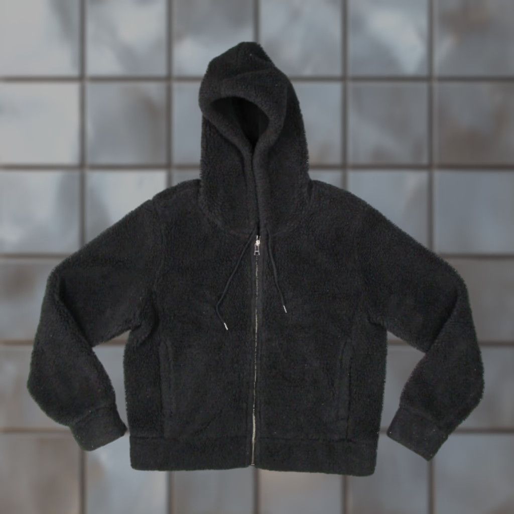 Polo Ralph Lauren Polo Ralph Lauren Jacket Women Large Black Full Zip Sherpa Fleece Hoodie Size L / US 10 / IT 46 - 1 Thumbnail