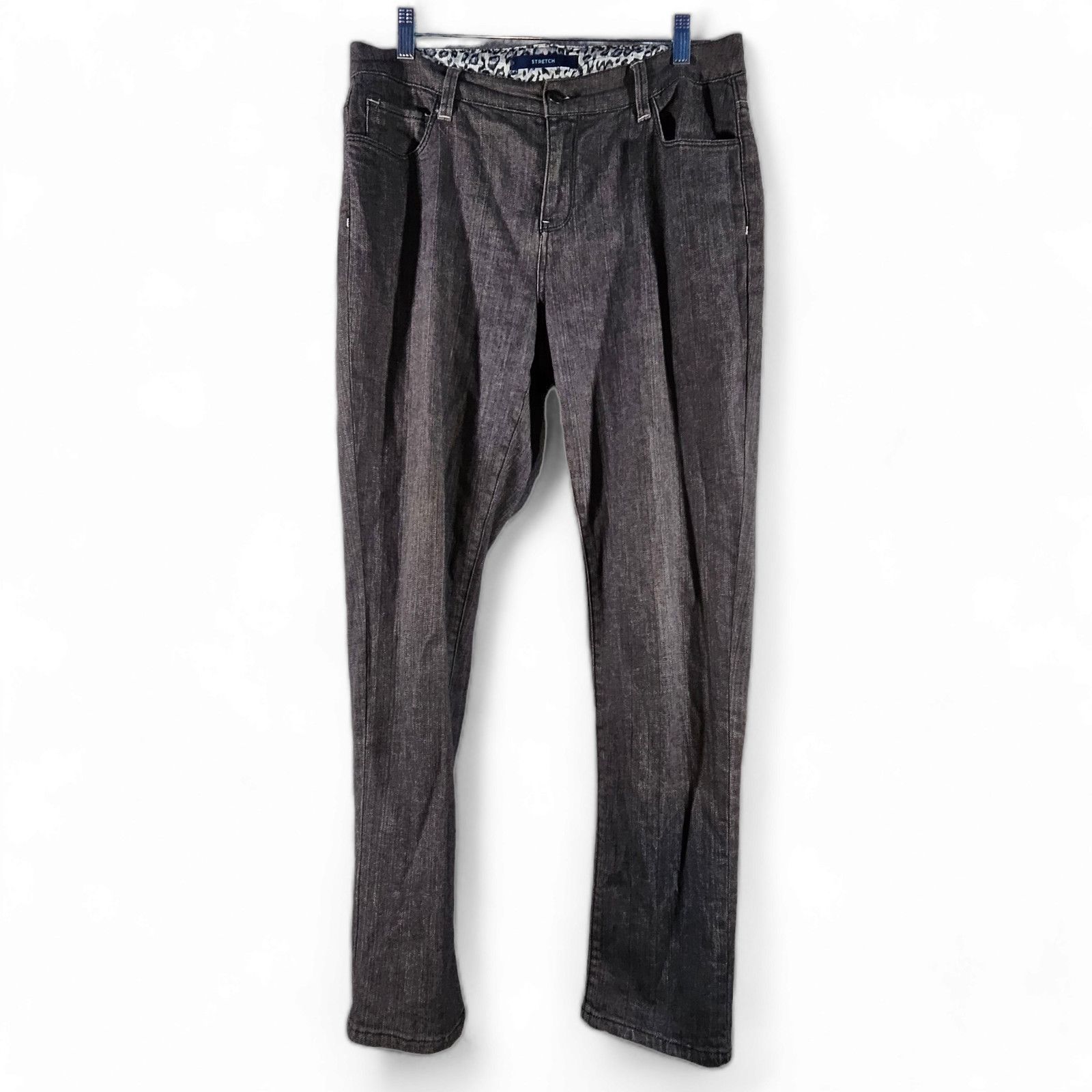 Bill Blass EUC Bill Blass High Rise Straight Jeans Sz. 10x31 Dark Gray Size 32" / US 10 / IT 46 - 2 Thumbnail