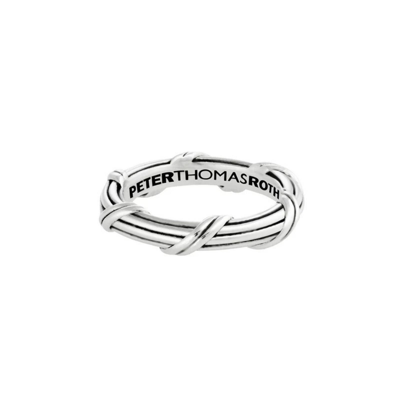 Other Peter Thomas Roth Overlap Band in Sterling Silver 4MM Size ONE SIZE - 3 Thumbnail