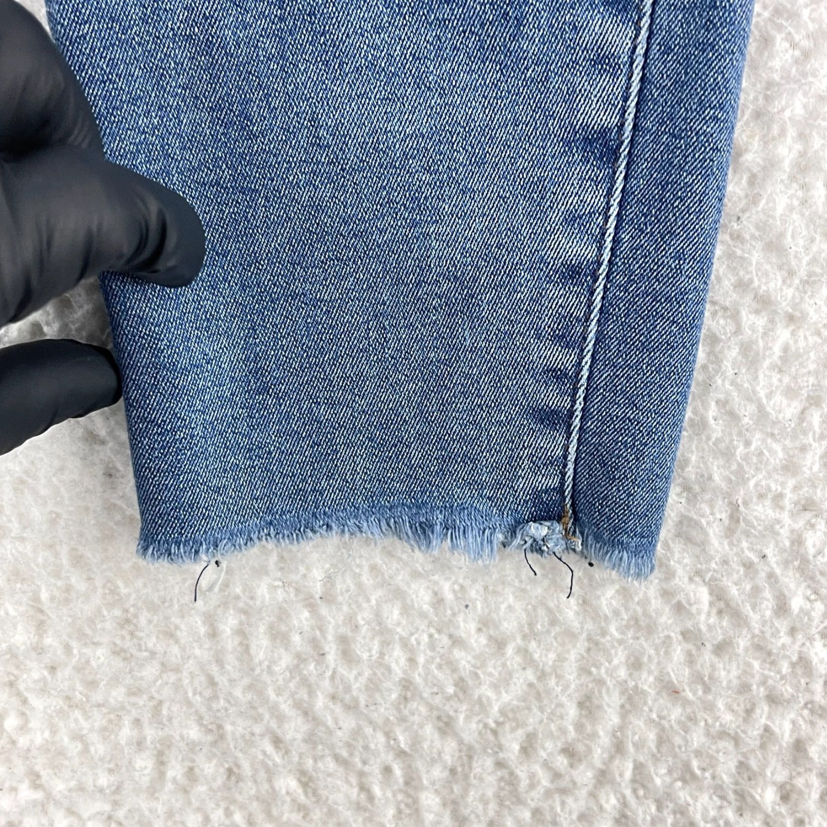 Everlane Everlane Jeans Womens Size 30 Blue denim High Rise Skinny Ankle Raw Hem Casual Size 30" / US 8 / IT 44 - 4 Thumbnail