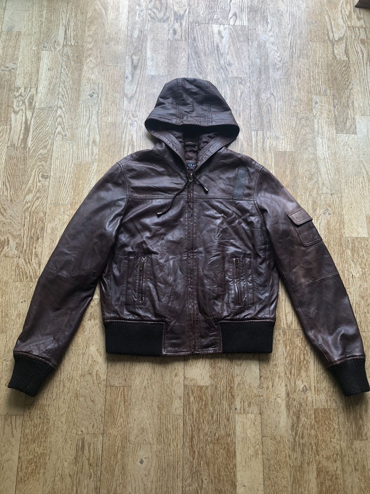 Vintage RARE WOODLAND LEATHER QUALITY HOODIE SWEATSHIRT JACKET Size US L / EU 52-54 / 3 - 1 Thumbnail