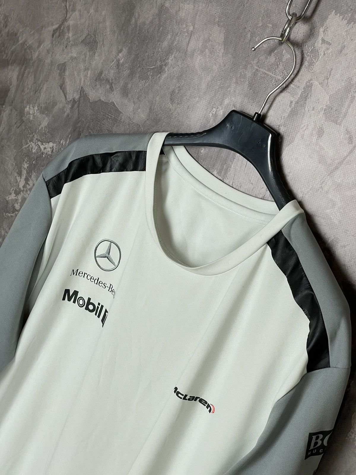 Vintage Mercedes Mclaren Racing Rare Sport Jersey T shirt Size US M / EU 48-50 / 2 - 8 Thumbnail