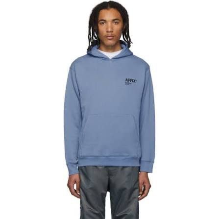 AFFXWRKS AFFIX New Utility Hoodie in Light Blue Size US M / EU 48-50 / 2 - 1 Thumbnail