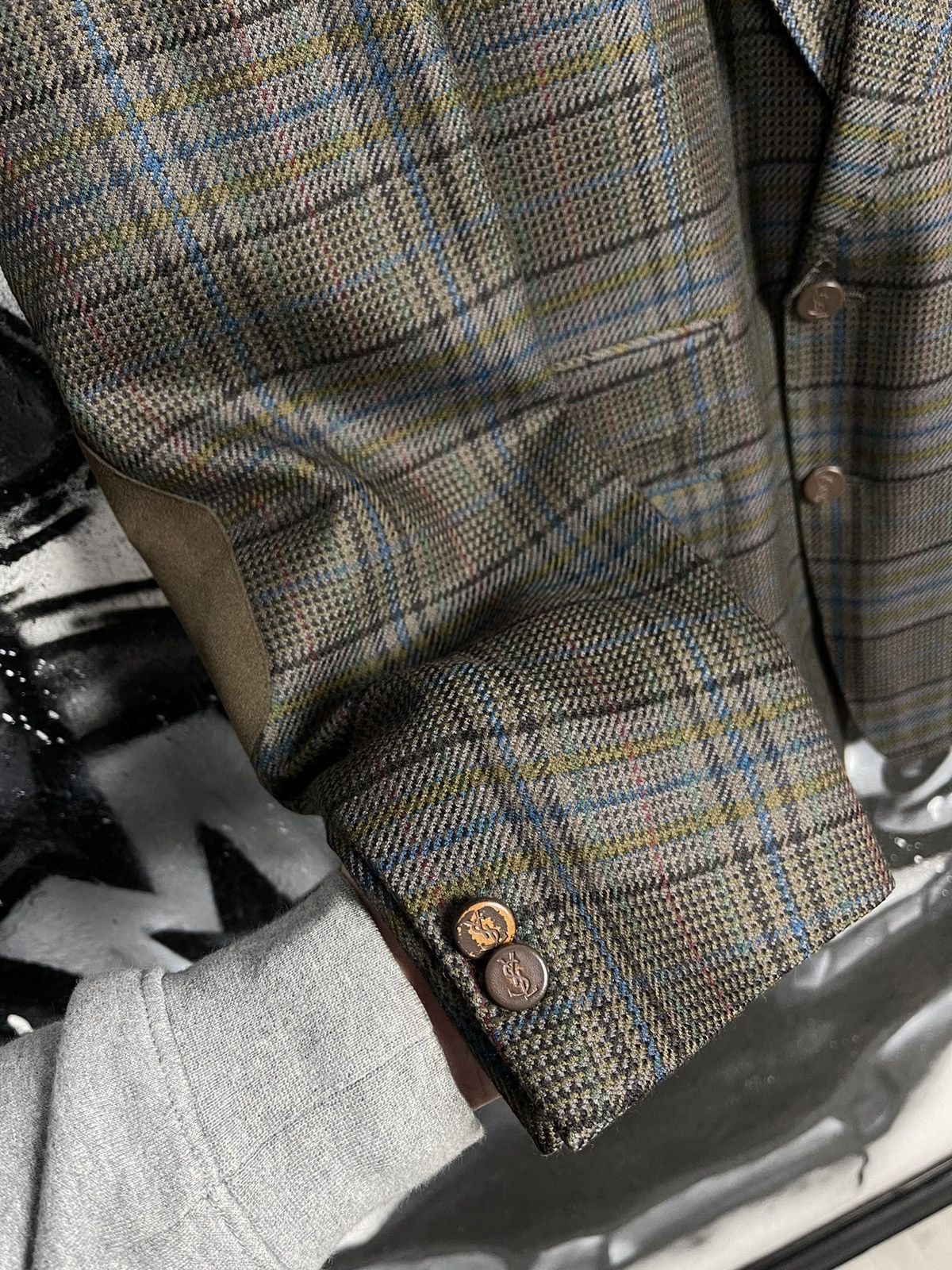 Vintage × Yves Saint Laurent Vintage Yves Saint Laurent Diffusion Home Blazer Jacket Size 46R - 5 Thumbnail