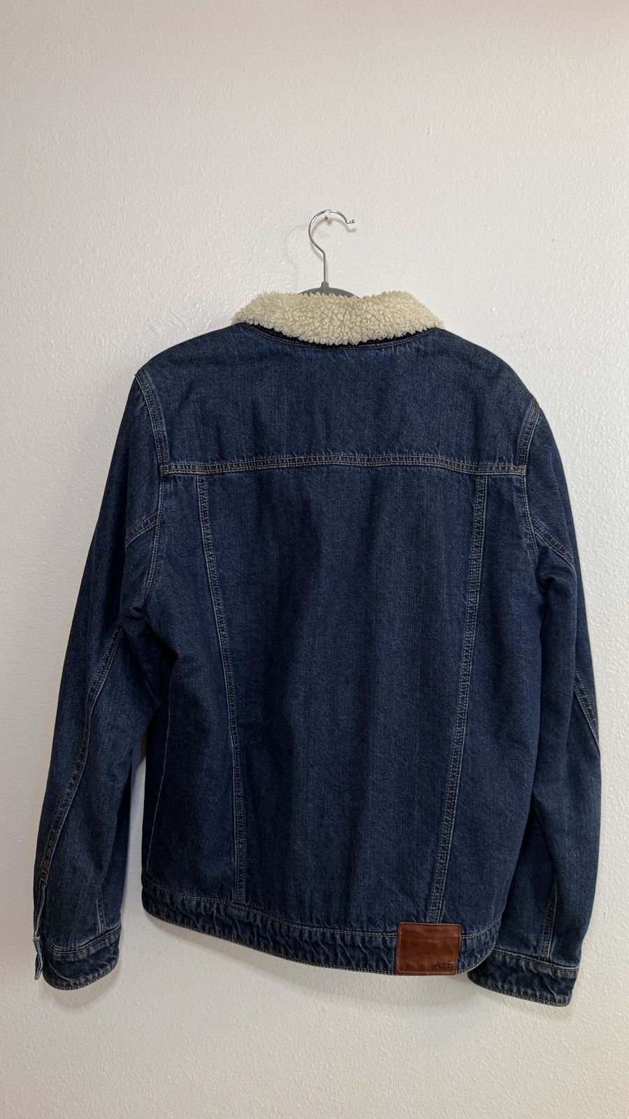 Abercrombie & Fitch Abercrombie Denim Jacket with Fur Size US L / EU 52-54 / 3 - 3 Thumbnail