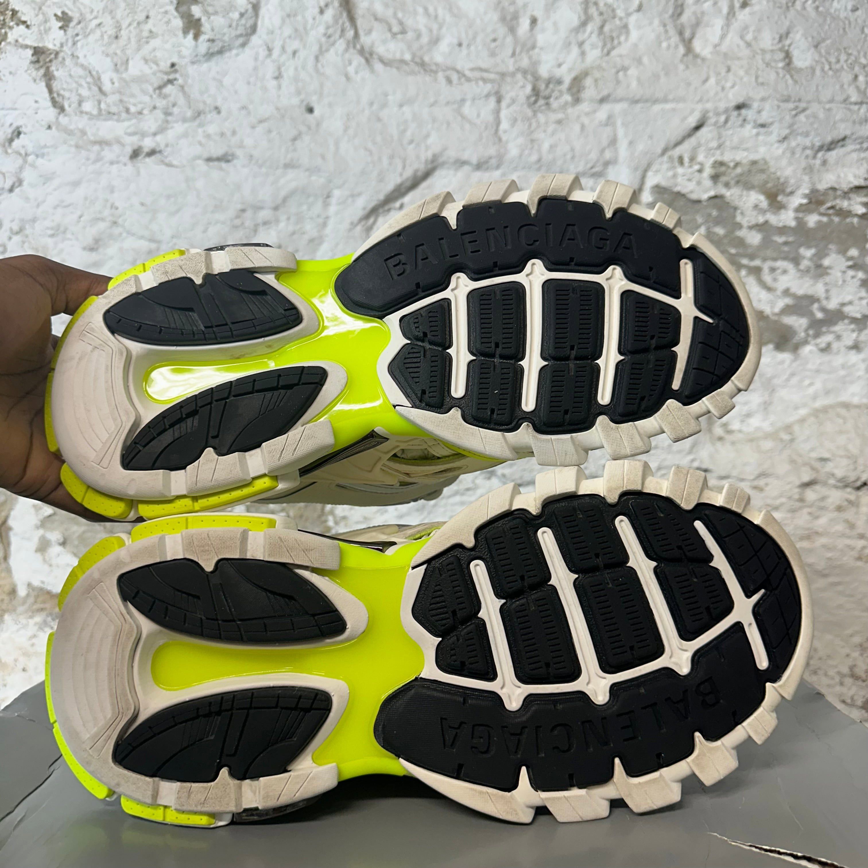 Balenciaga Balenciaga Track 2 White Cream Neon Sneaker Sz 11 (44) Size US 11 / EU 44 - 6 Thumbnail