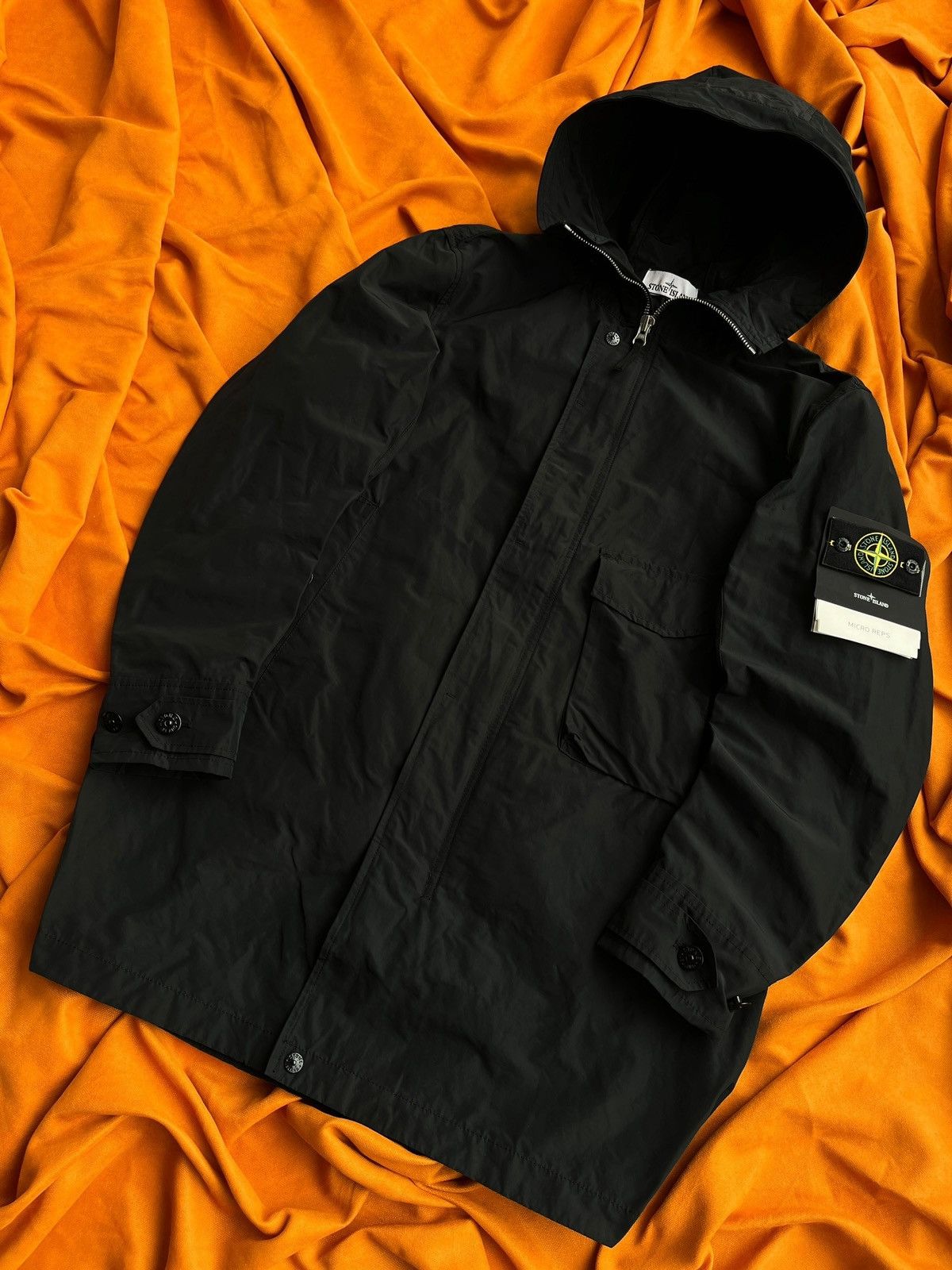 image of Stone Island Micro Reps in Black, Men's (Size Large)