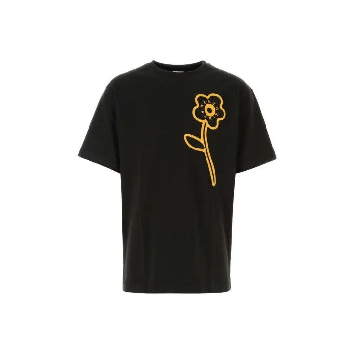 Kenzo Kenzo Black Graphic Short Sleeve T-Shirt 0079 Size US M / EU 48-50 / 2 - 1 Thumbnail