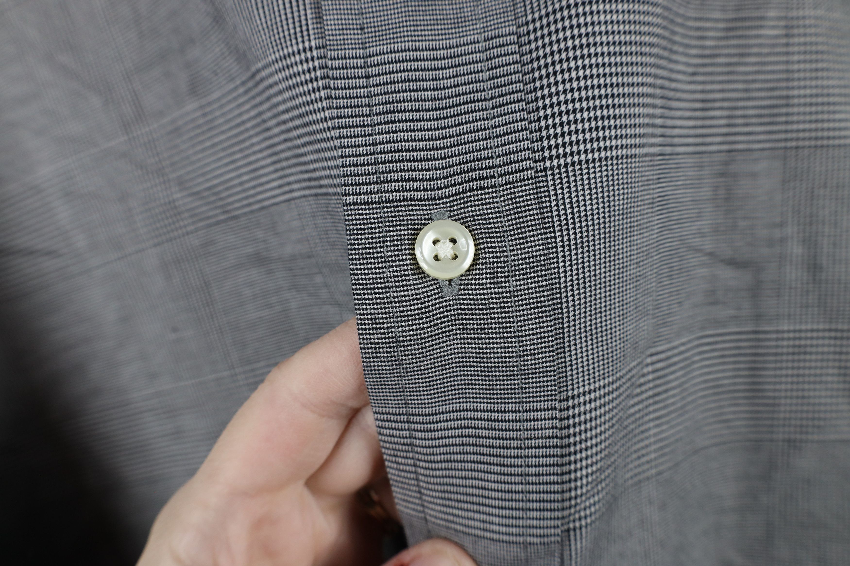 Ralph Lauren × Vintage Vintage 90s Ralph Lauren Houndstooth Plaid Button Shirt Size US XXL / EU 58 / 5 - 6 Thumbnail