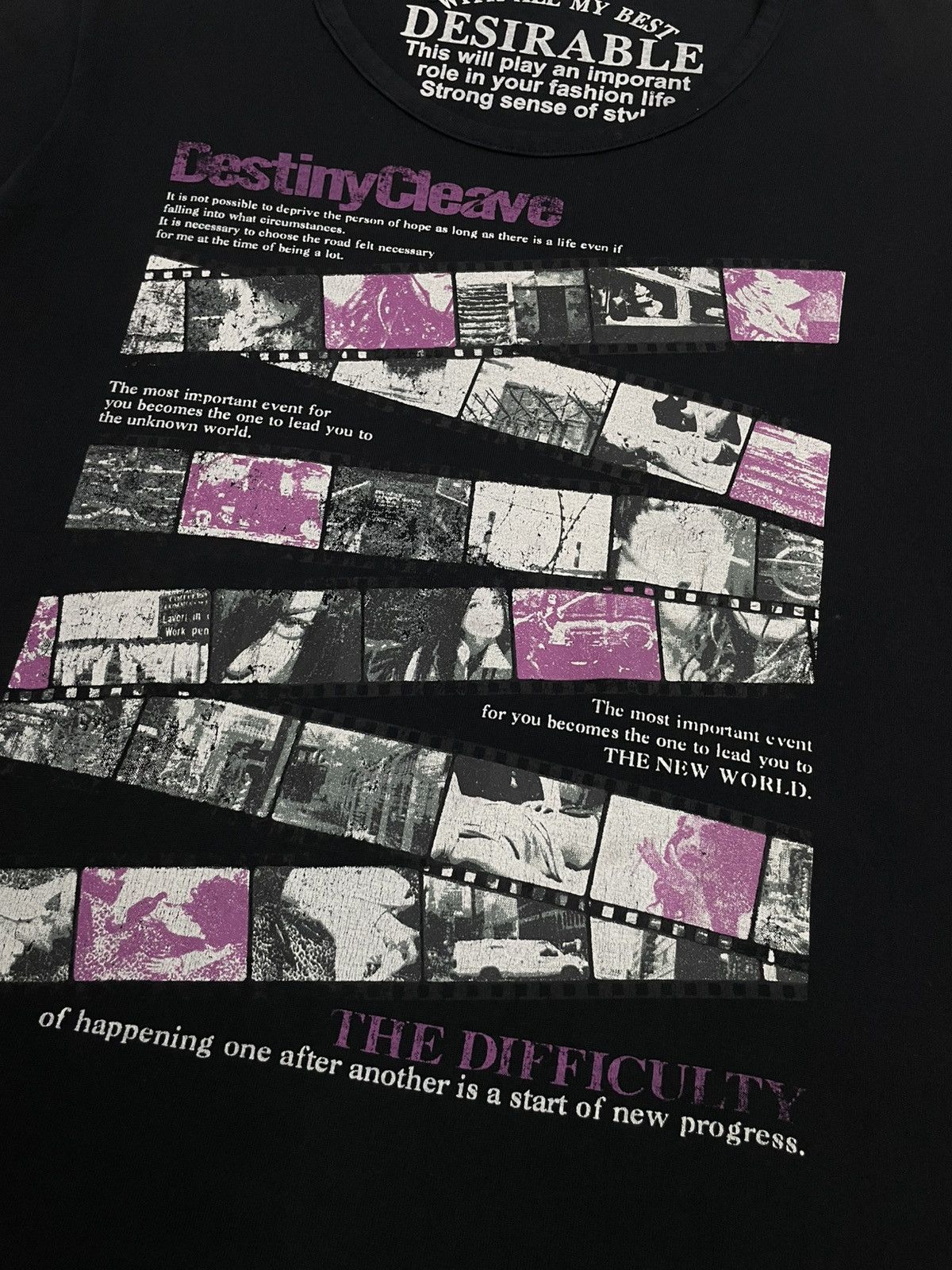 Hysteric Glamour Desirable Destiny Cleave Girl Vintage Photo Film Life Poem Size US M / EU 48-50 / 2 - 10 Thumbnail