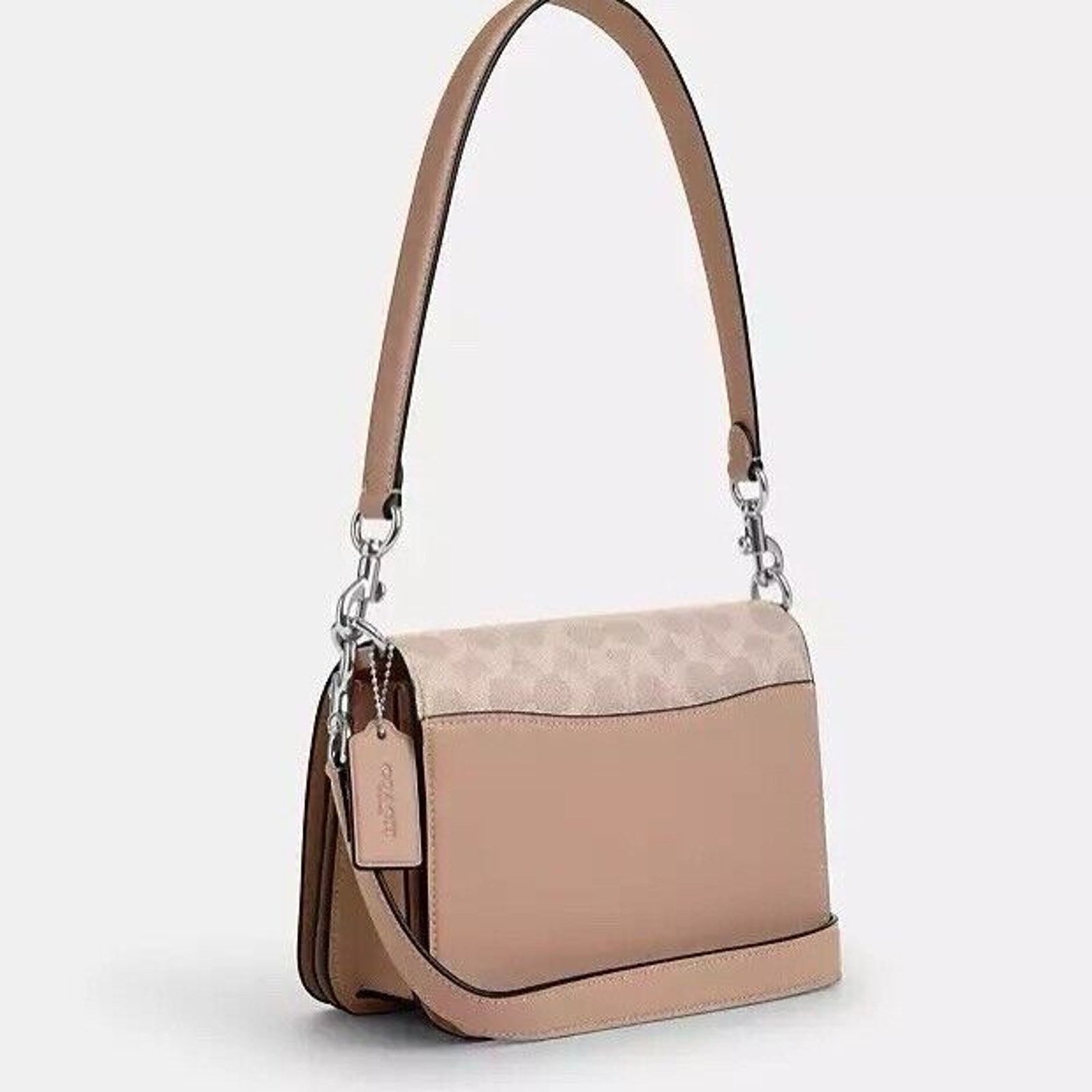 Coach NWT COACH Quinn Bag CZ770 Canvas/Silver/Sand/Taupe Size ONE SIZE - 10 Thumbnail