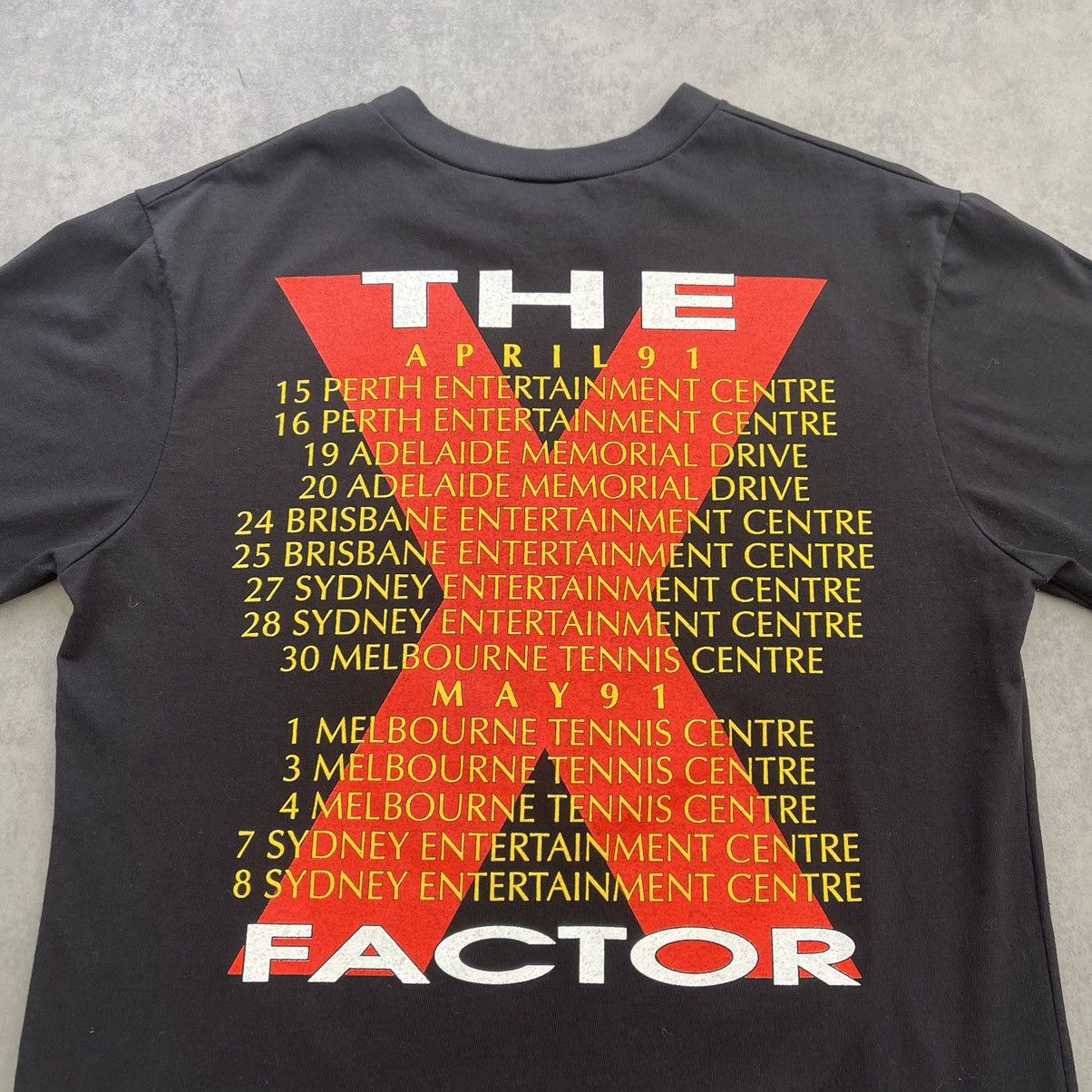 Vintage INXS - “The X Factor” Australian April 1991 Tour Tee Size US XL / EU 56 / 4 - 4 Thumbnail