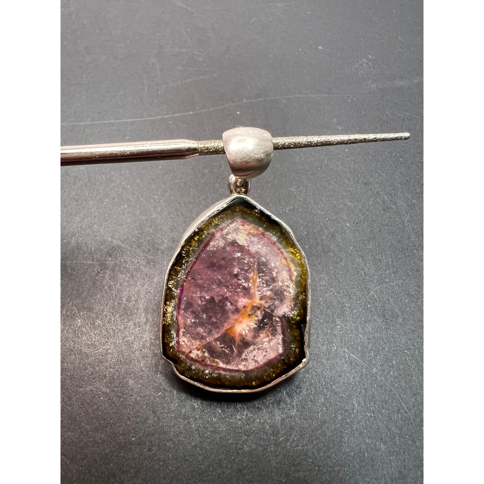 Other NEW Watermelon tourmaline sterling silver pendant 8.16 grams Size ONE SIZE - 8 Thumbnail