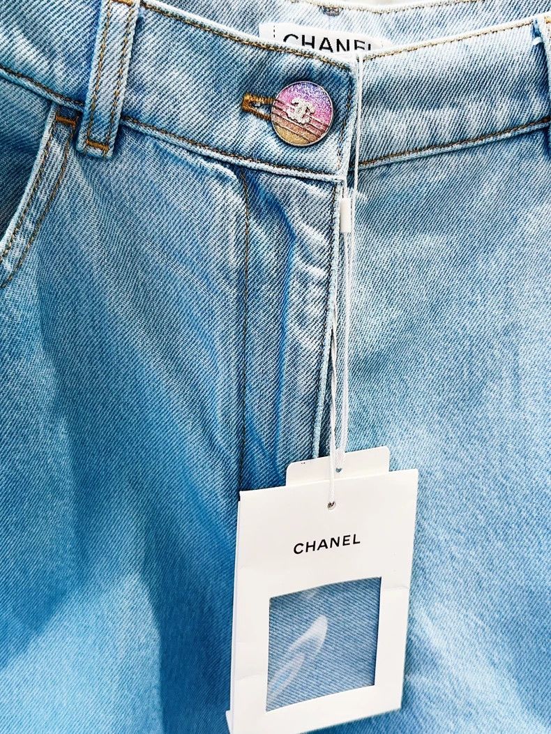 Chanel Chanel 24C blue gradient wide-leg jeans Size 26" / US 2 / IT 38 - 5 Thumbnail