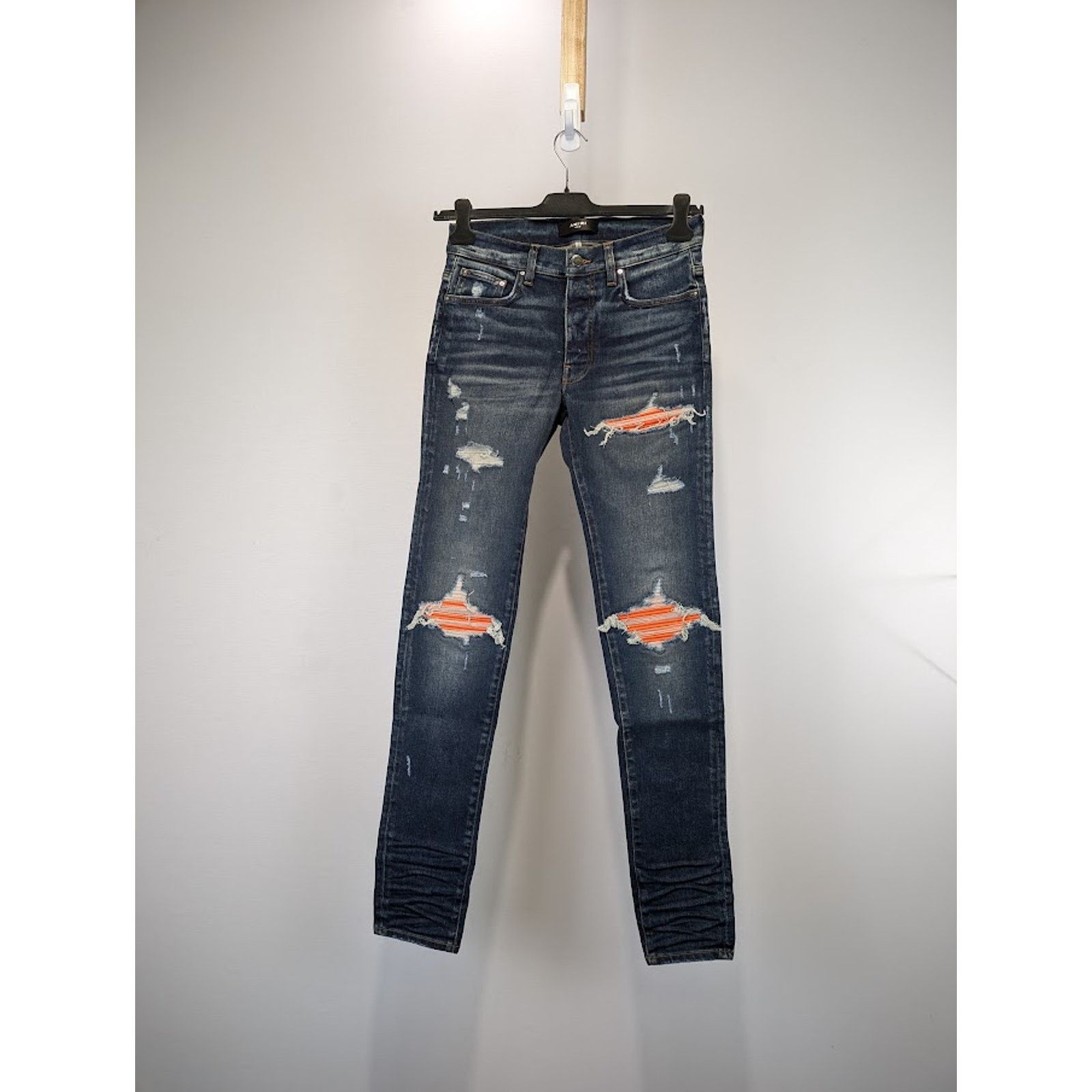 Amiri o1rshd1 Q:2 / MX1 Ultrasuede Jean in Deep Classic Blue Size US 29 - 2 Thumbnail