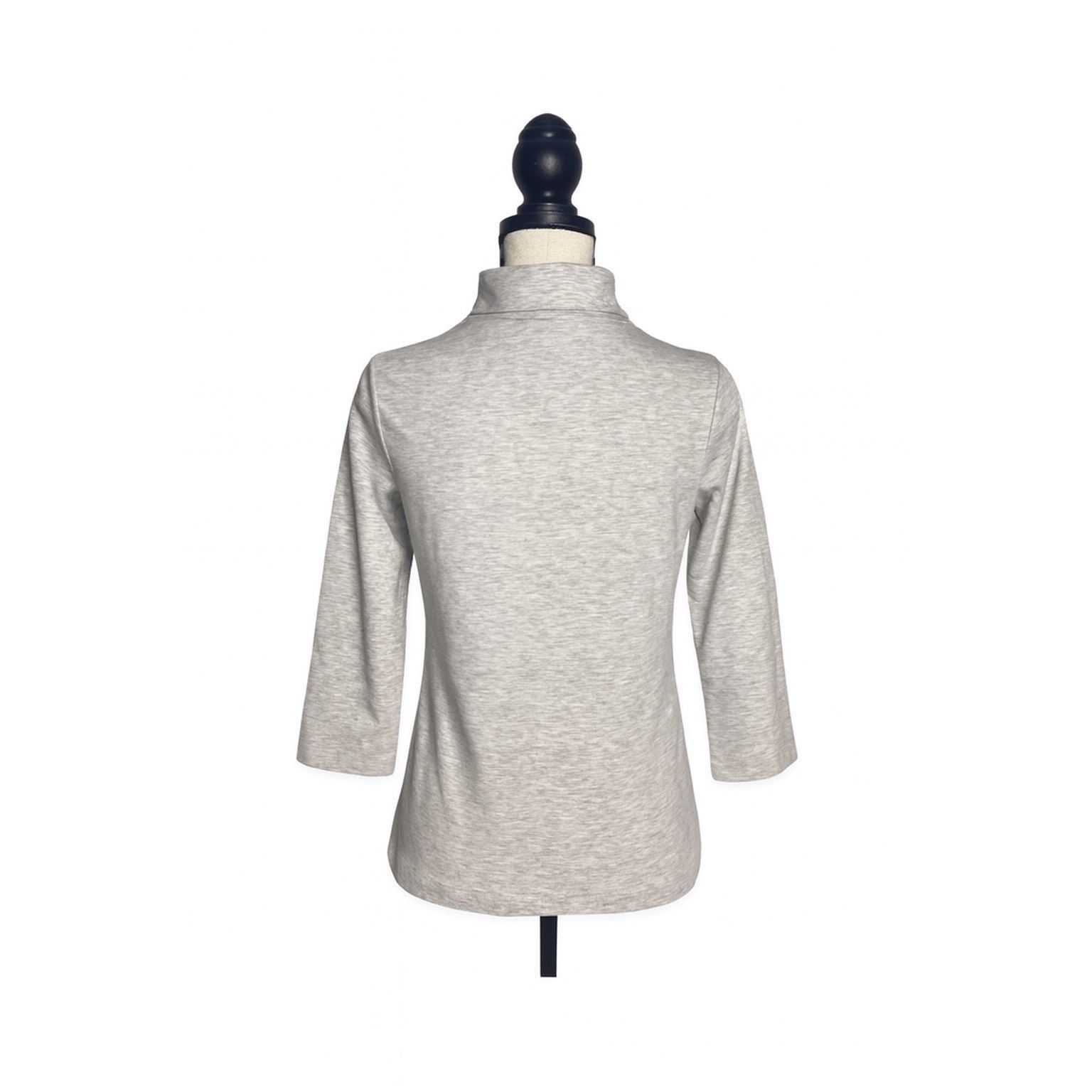 H&M H&M Women’s Light Gray Turtleneck Top Size S | Long Sleeve S Size S / US 4 / IT 40 - 2 Thumbnail