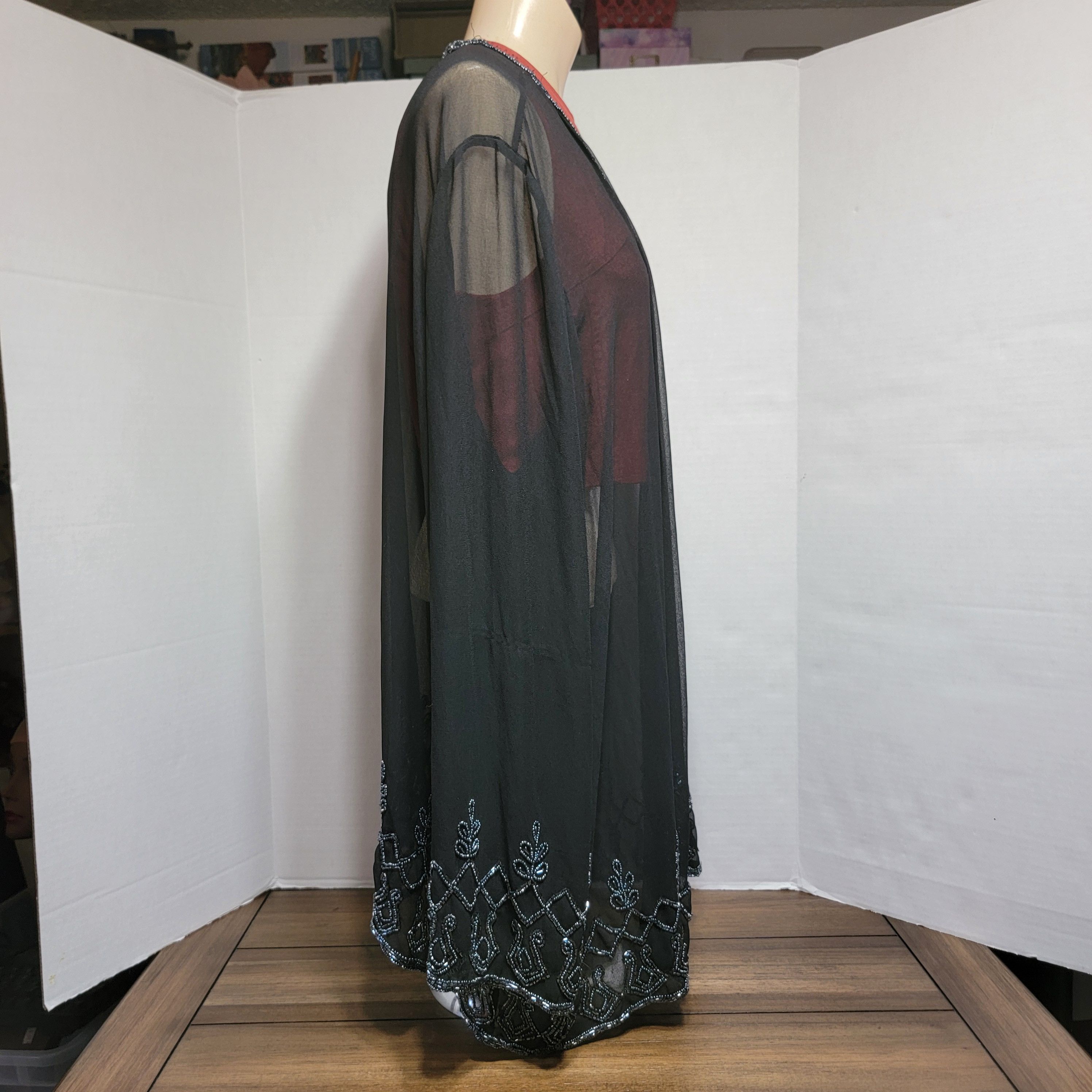Other JMB Signature LS Sheer Formal Jacket w/ Beads - Size 2XL Size XXL / US 16-18 / IT 52-54 - 5 Thumbnail