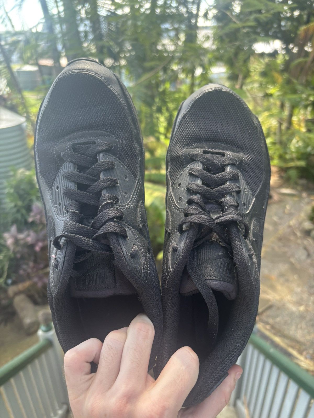 Nike Nike air max 90 “Triple black” Size US 9 / EU 42 - 3 Thumbnail
