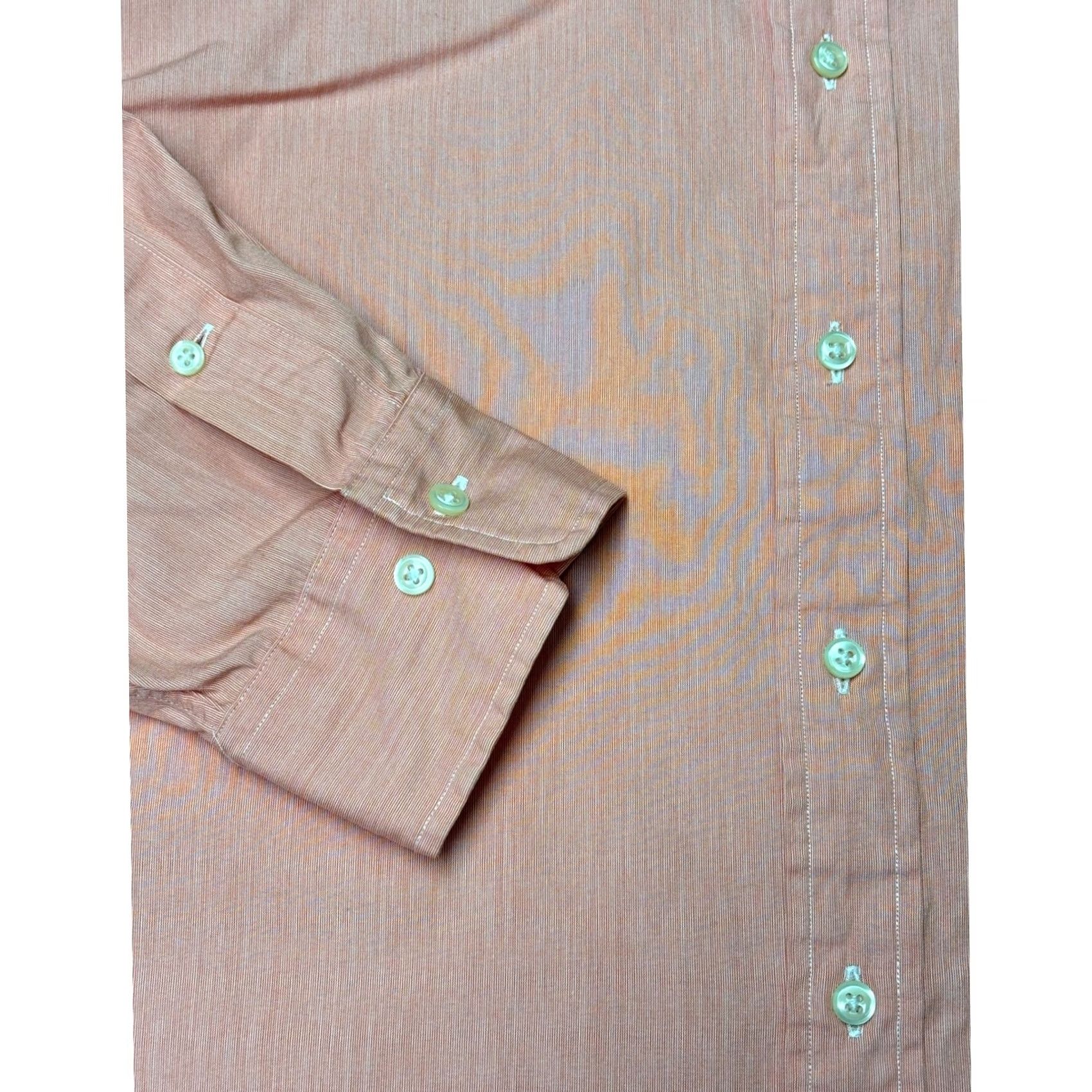 Polo Ralph Lauren Polo Ralph Lauren Dress Shirt Mens 17/35 Salmon Pink Long Sleeve Button-Down 100% Cotton Size 42R - 2 Thumbnail