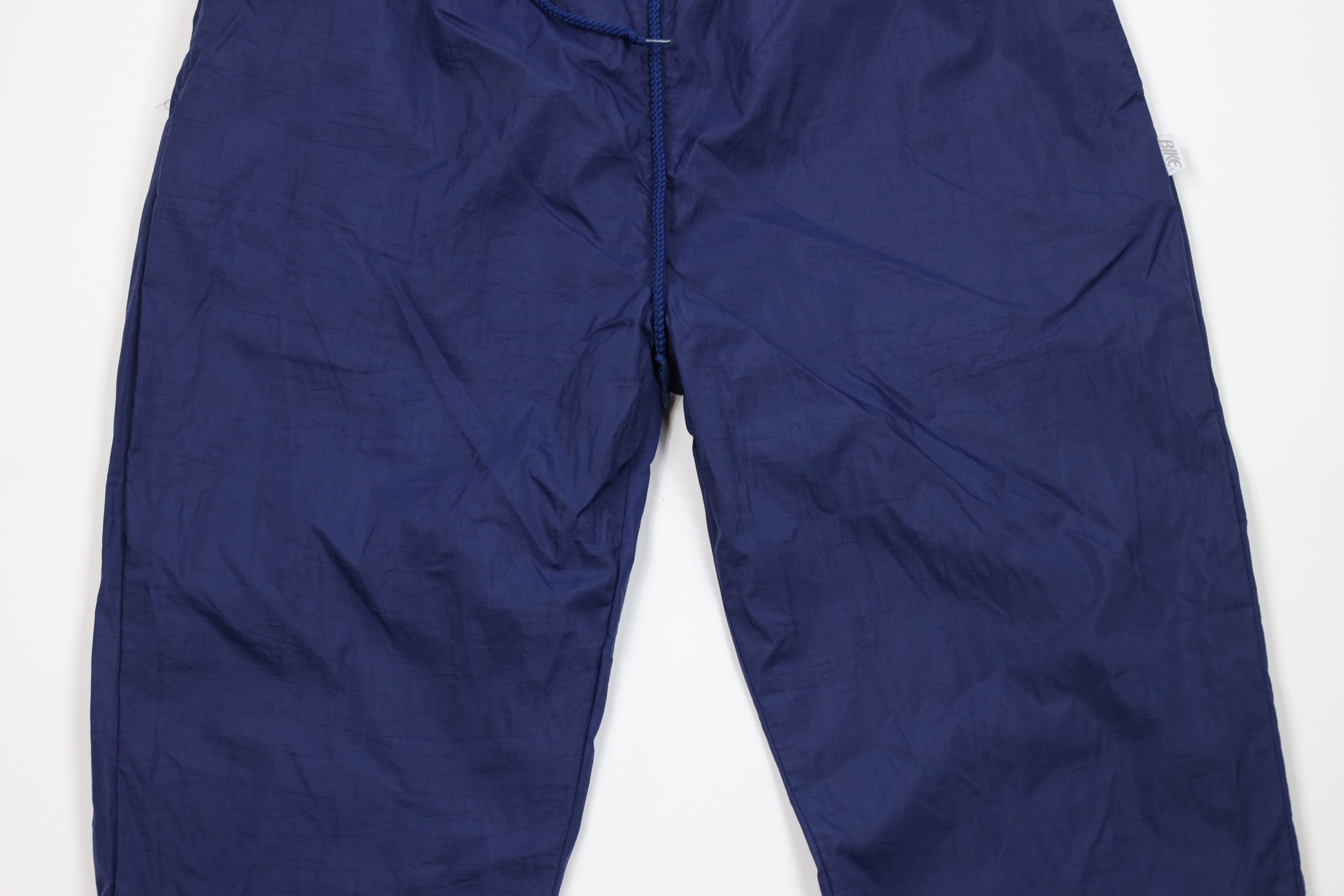 Vintage Vintage 90s Bike Blank Windbreaker Joggers Pants Nylon Blue Size US 38 / EU 54 - 3 Thumbnail