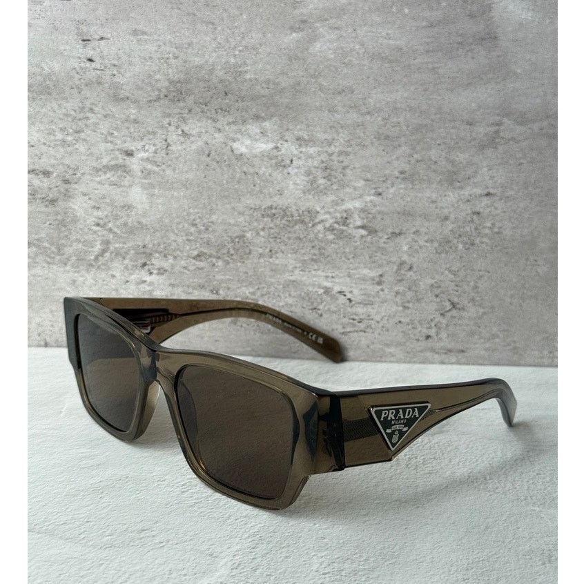 Prada NEW Prada PR10ZS Transparent Brown Sunglasses Unisex $563 Size ONE SIZE - 1 Thumbnail