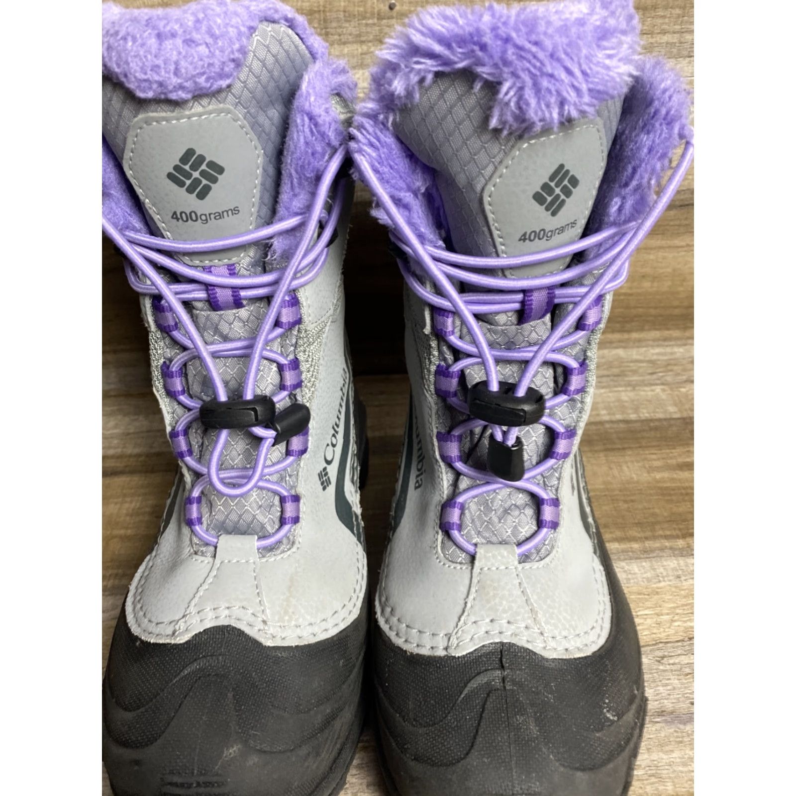 Vintage Columbia Snow Boot Womens 4 Gray Purple Waterproof Mid-Calf Omni-Heat 400 Grams Winter Sz 4 Womens Size US 4 / IT 34 - 7 Thumbnail