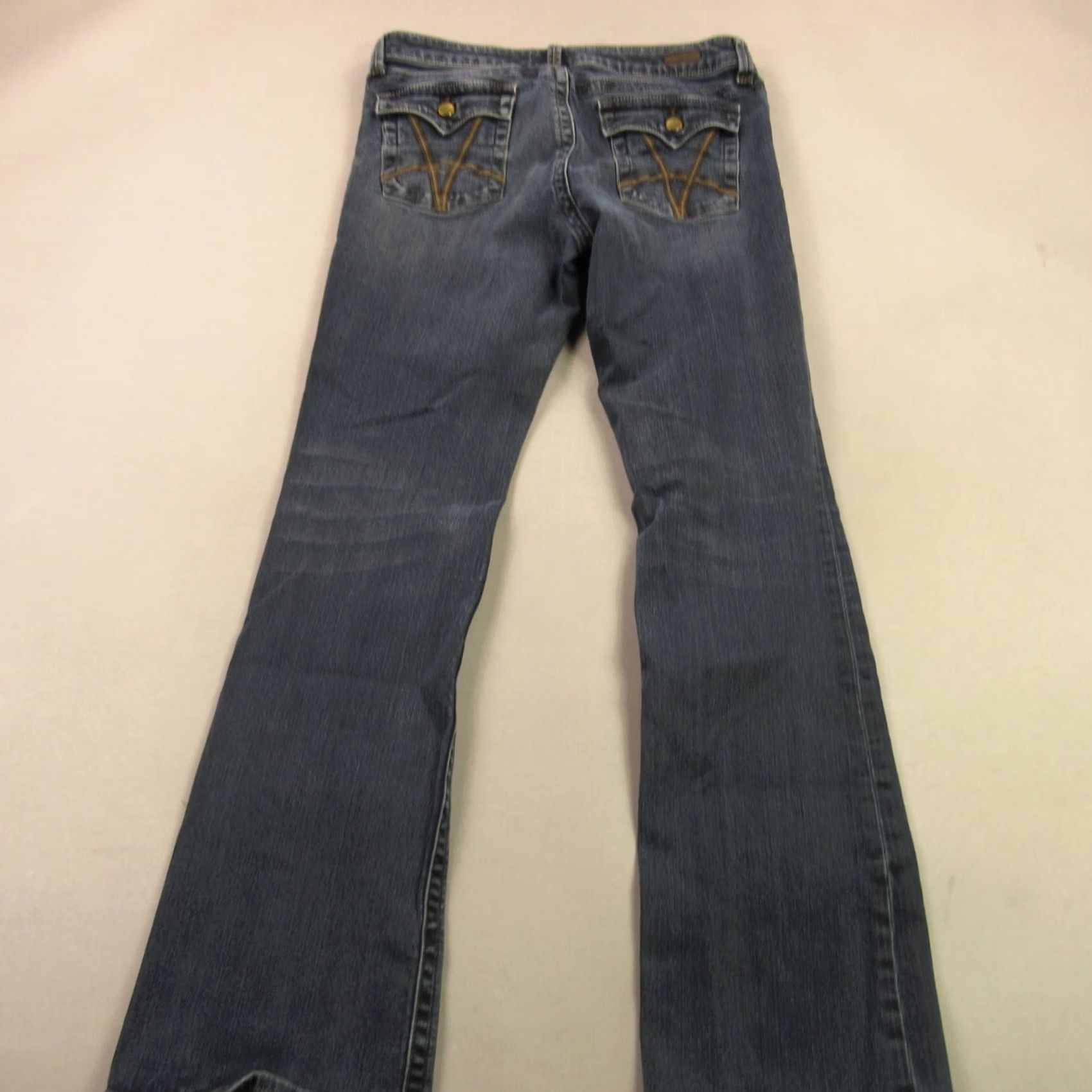 Vintage KUT from the Kloth Jeans Women 10 Lightweight Straight Leg Stretch Pockets Blue Size 32" / US 10 / IT 46 - 6 Thumbnail
