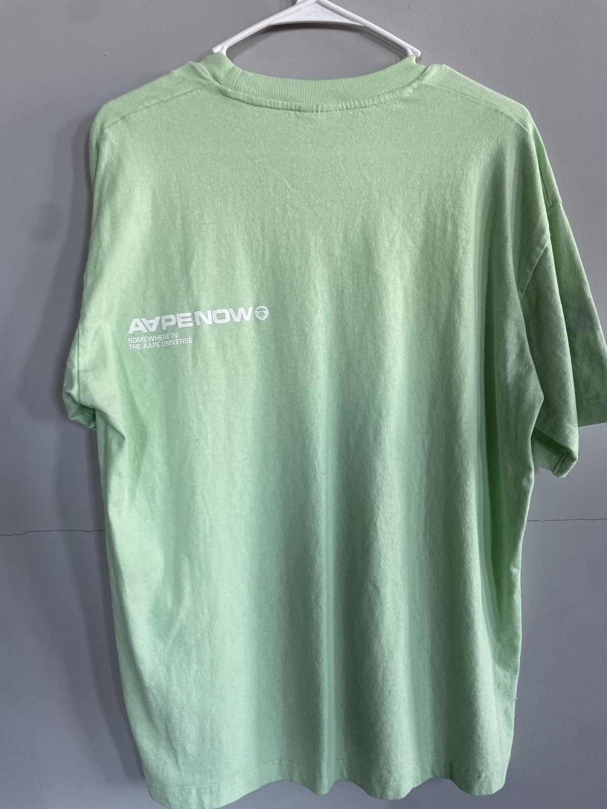 Aape × Bape × Nowhere A Bathing Ape AAPE Green Rubber Ape Camo Tee Size US L / EU 52-54 / 3 - 2 Thumbnail