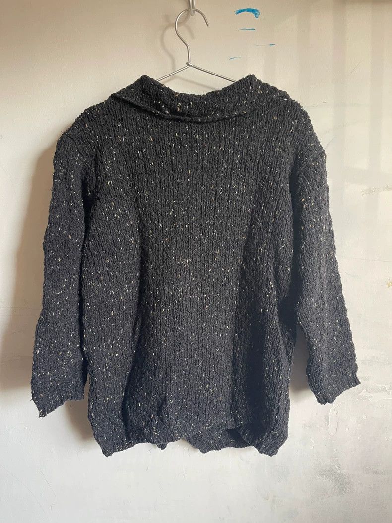 Y's Y's Variegated wool lapel long-sleeve loose casual knit ca Size US M / EU 48-50 / 2 - 5 Thumbnail