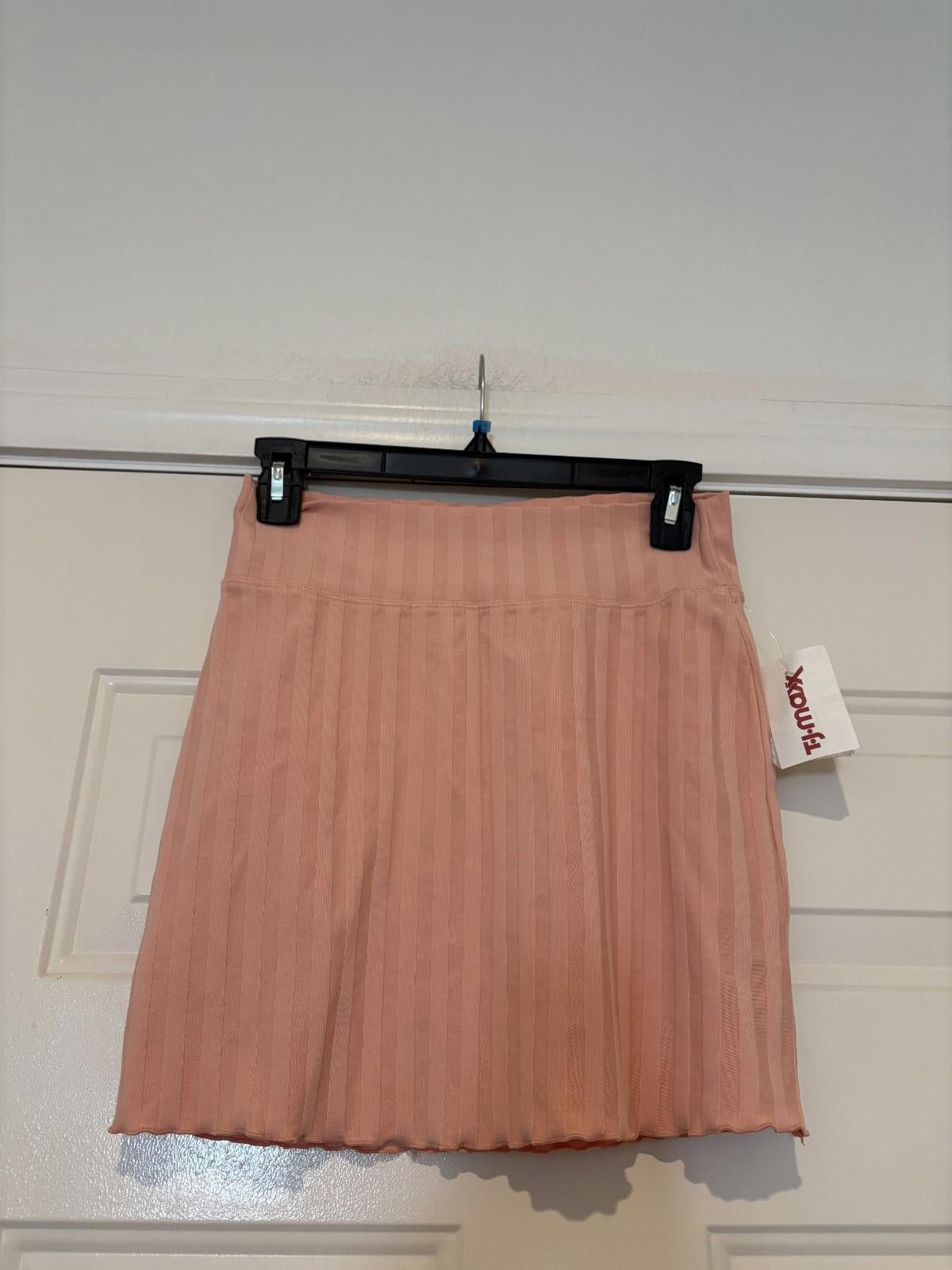 Designer Offline by Aerie Ribbed Mini Skirt Women's small Peach Pink Size 28" / US 6 / IT 42 - 1 Thumbnail