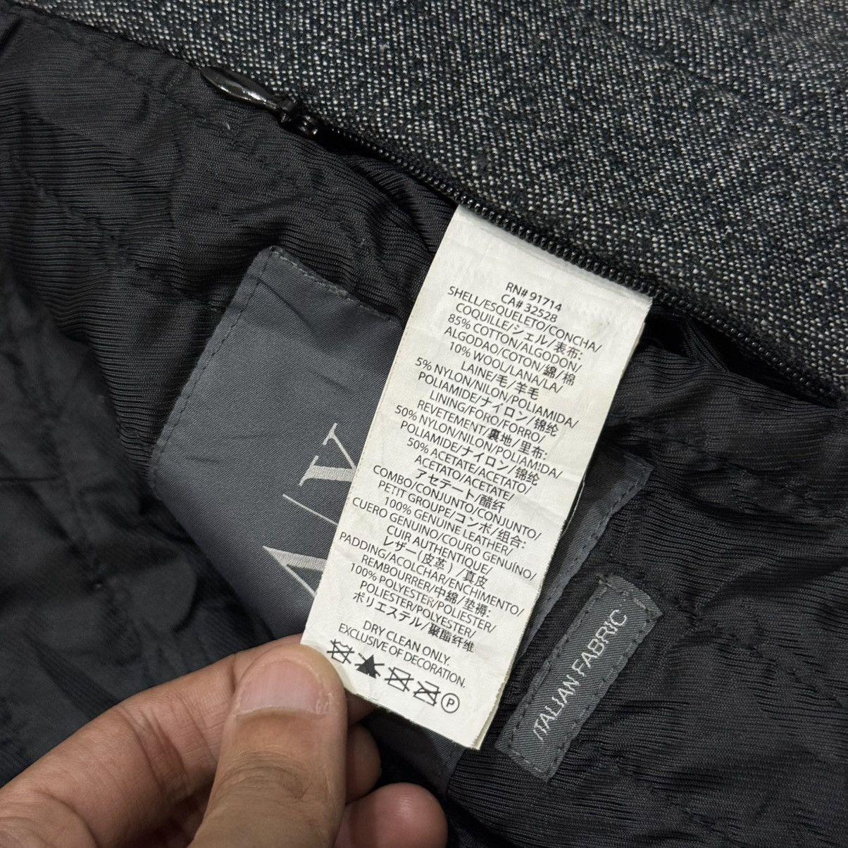 Vintage Armani Exchange Italian Fabric Long Button Jacket