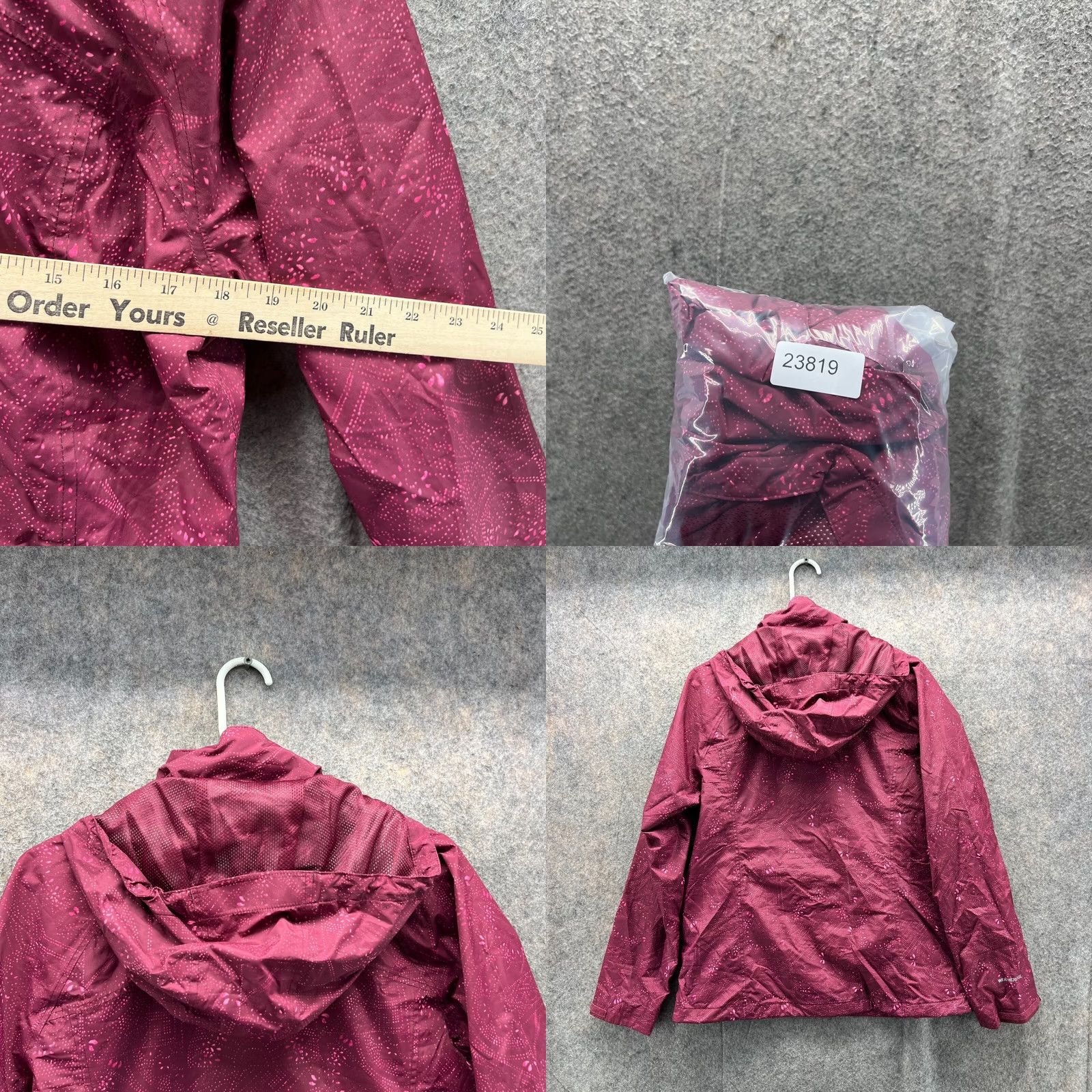 Eddie Bauer VINTAGE Eddie Bauer Jacket Women Medium Burgundy Full Zip Hoodie Polyester Windbreaker Size M / US 6-8 / IT 42-44 - 8 Thumbnail