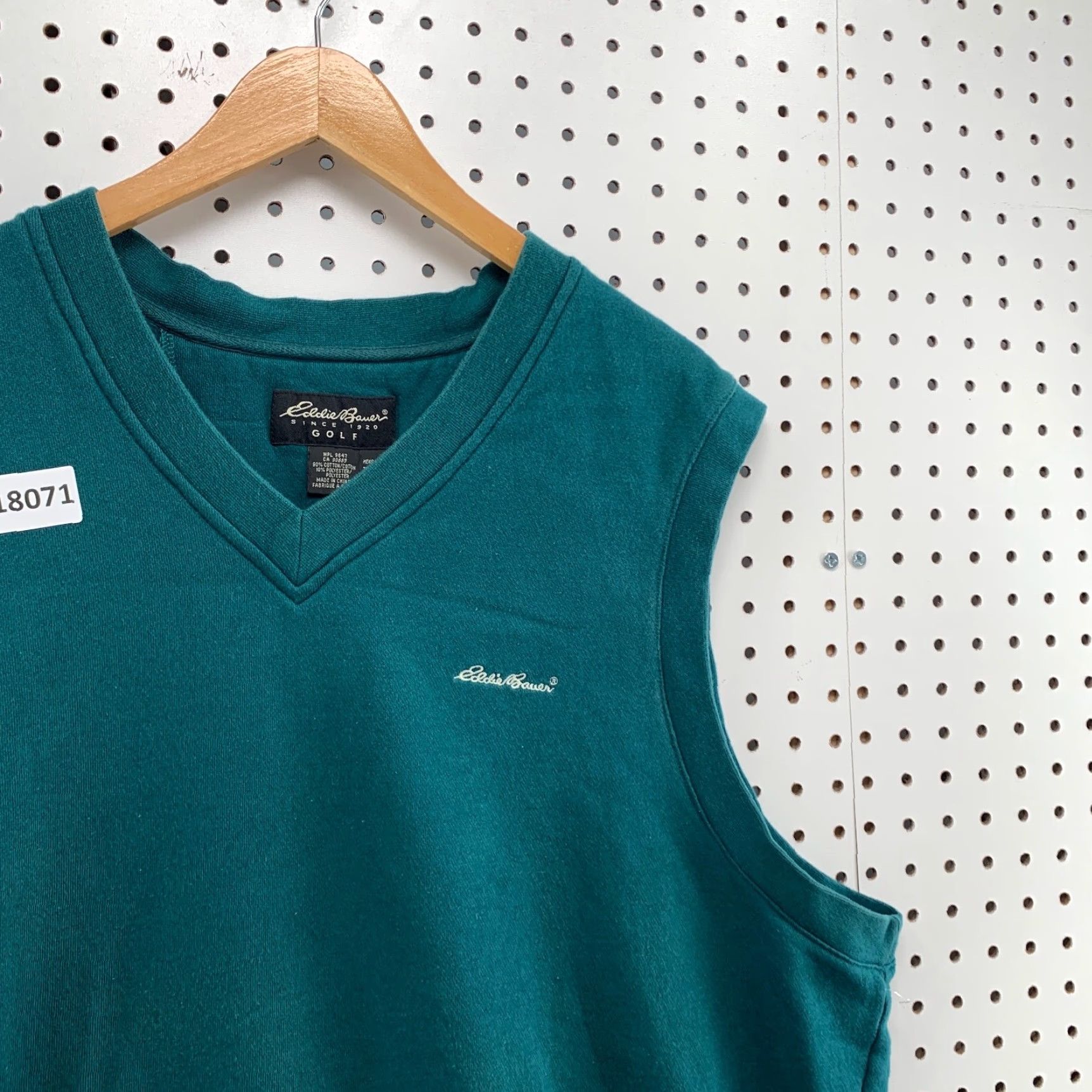 Eddie Bauer Eddie Bauer Golf Sweater Vest Green XL Men Sleeveless V-Neck Logo Size US XL / EU 56 / 4 - 6 Thumbnail