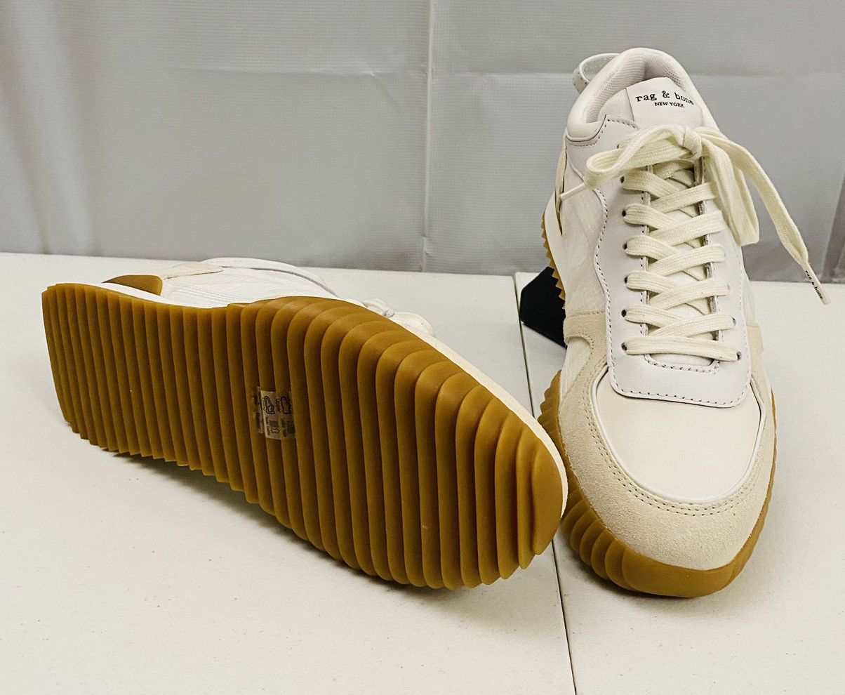 Rag & Bone Rag & Bone white/beige mesh/leather/suede retro runner NW Size US 10 / IT 40 - 13 Thumbnail