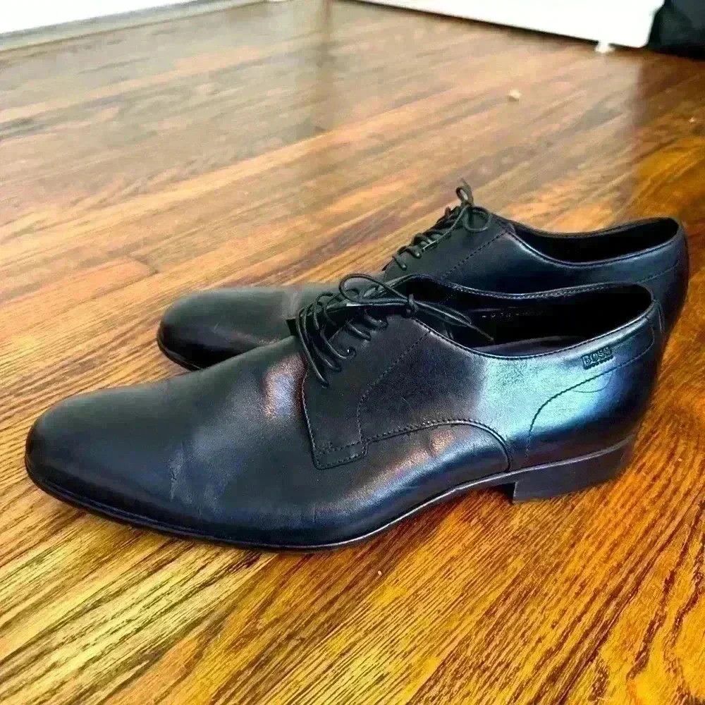 Hugo Boss Hugo Boss Italian leather Derbys - As always Free Shipping Size US 11.5 / EU 44-45 - 1 Thumbnail