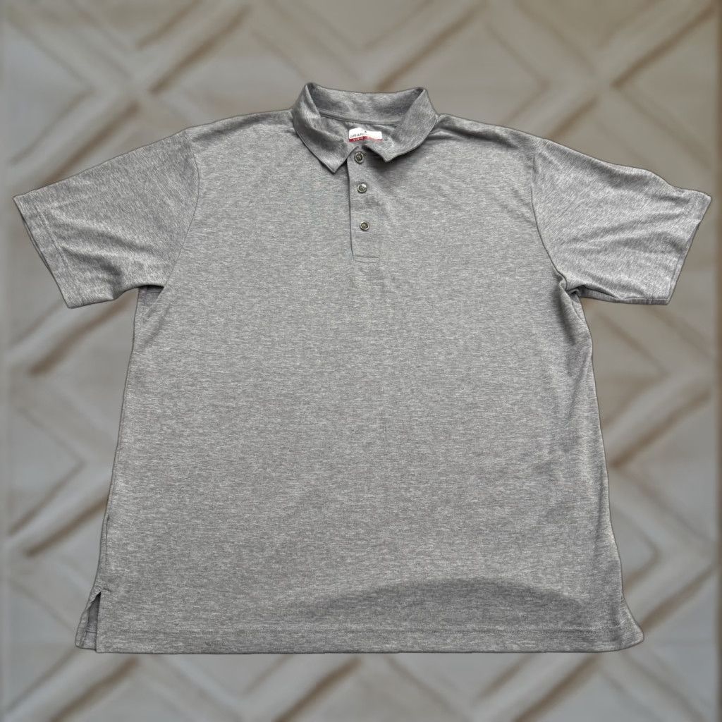 Vintage Grand Slam Polo Shirt Mens Large Gray Short Sleeve Active Golf Performance NWOT Size US L / EU 52-54 / 3 - 1 Thumbnail