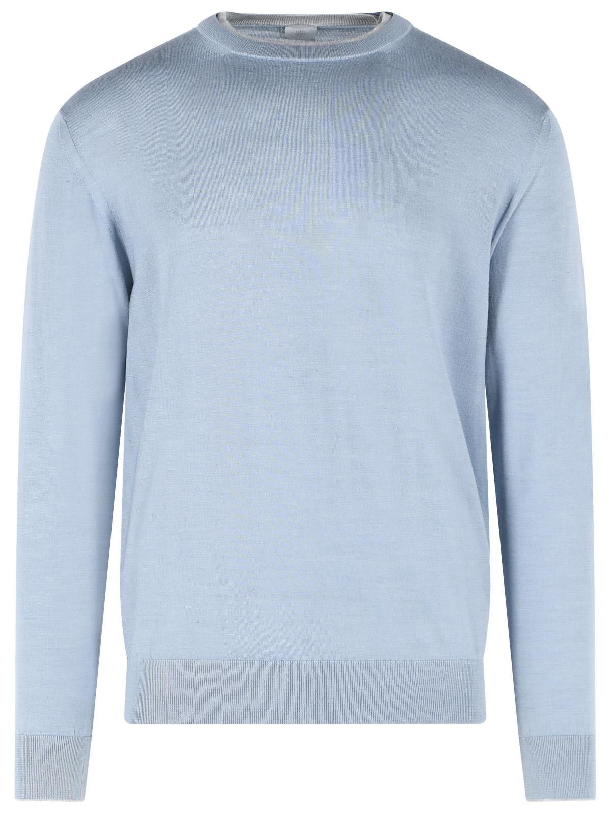 Eleventy ELEVENTY Light Blue Wool And Silk Yarn Sweater Size US M / EU 48-50 / 2 - 1 Thumbnail