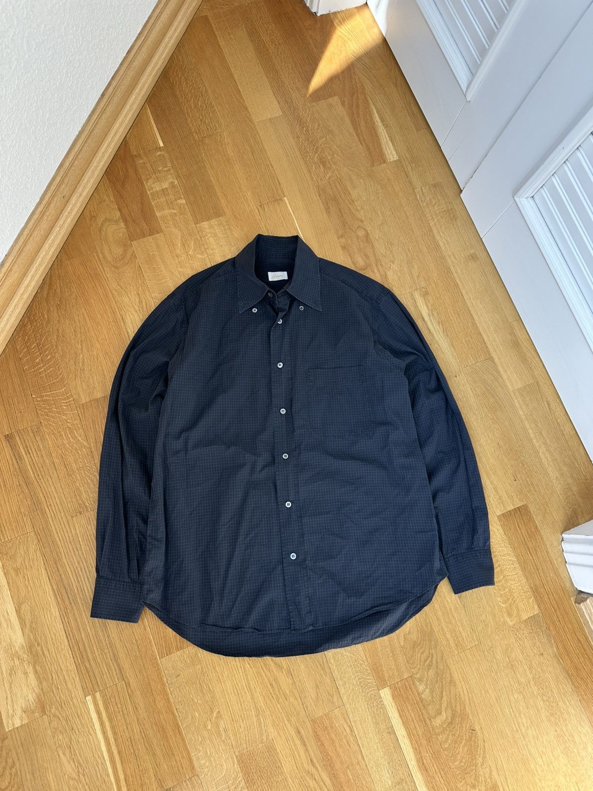 Brioni Made in Italy Brioni Black Shirt Size US XL / EU 56 / 4 - 2 Thumbnail