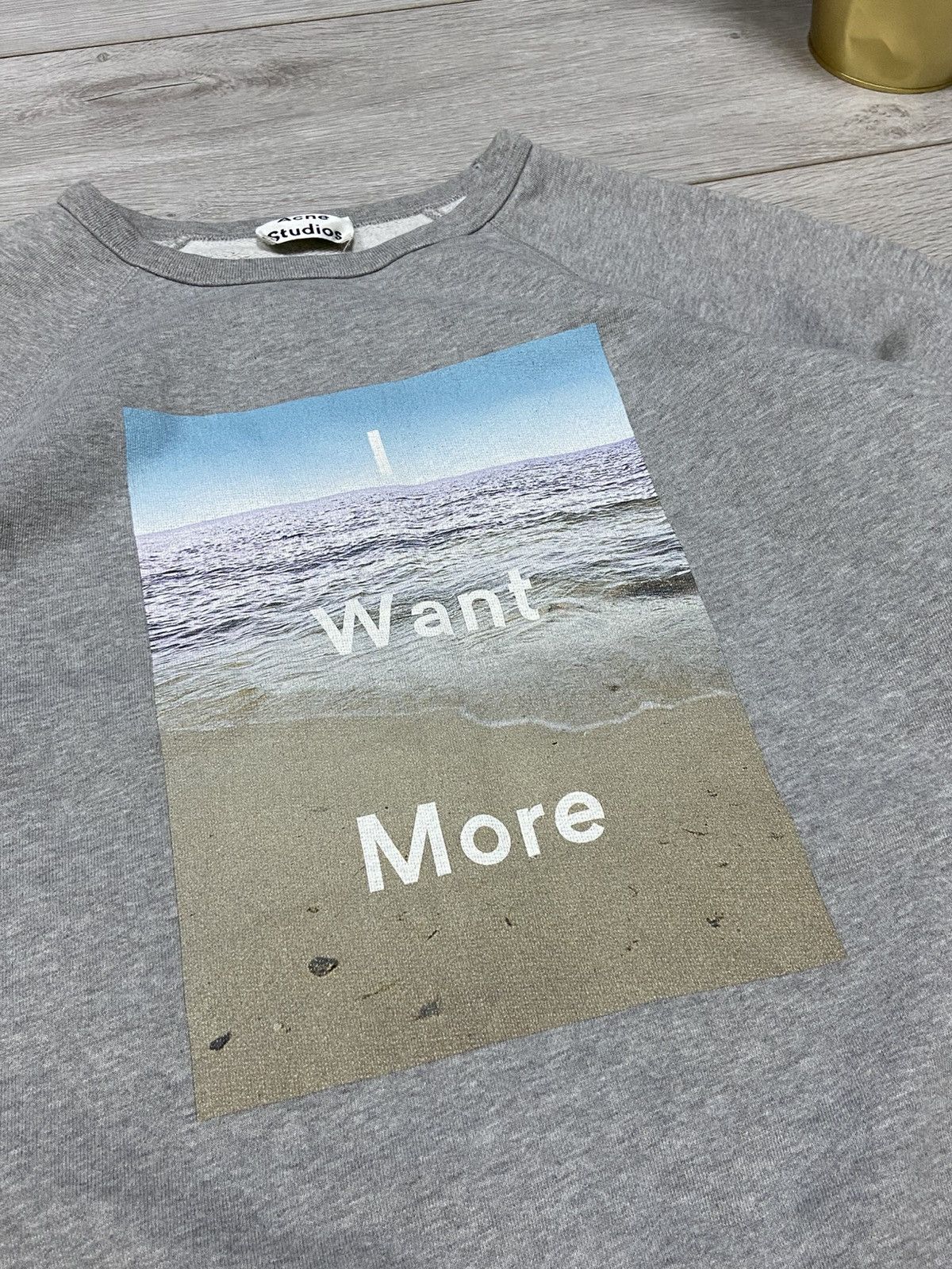 Acne Studios Acne Studios 🌊 College Photo sea FW14 I Want More Sweatshirt Size US M / EU 48-50 / 2 - 3 Thumbnail