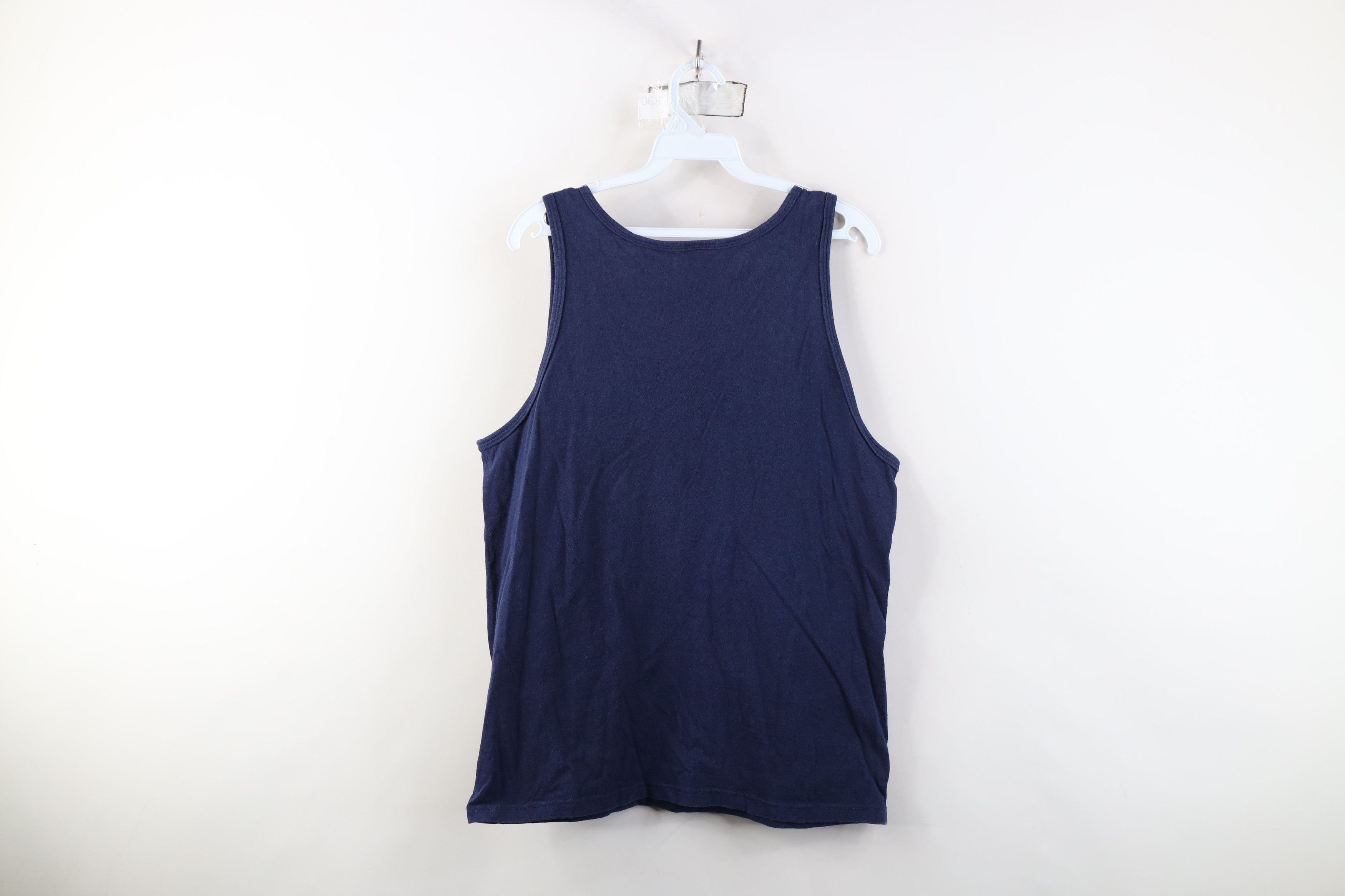 Vintage Vintage 90s Streetwear Blank Tank Top T-Shirt Navy Blue Size US M / EU 48-50 / 2 - 8 Thumbnail