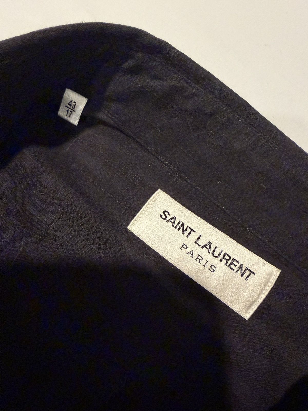Saint Laurent Paris Saint Laurent mens embroidered shirt. 43/17/XL. $1790 Size US XL / EU 56 / 4 - 8 Thumbnail