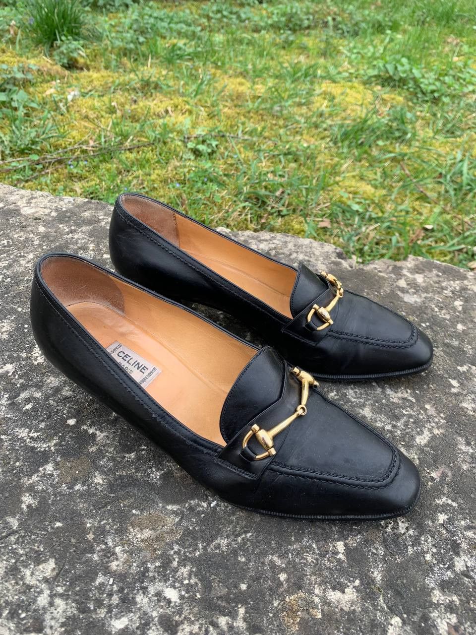 Celine Vintage luxury designer streetwear Celine heels Sz 37 Size US 7 / IT 37 - 2 Thumbnail
