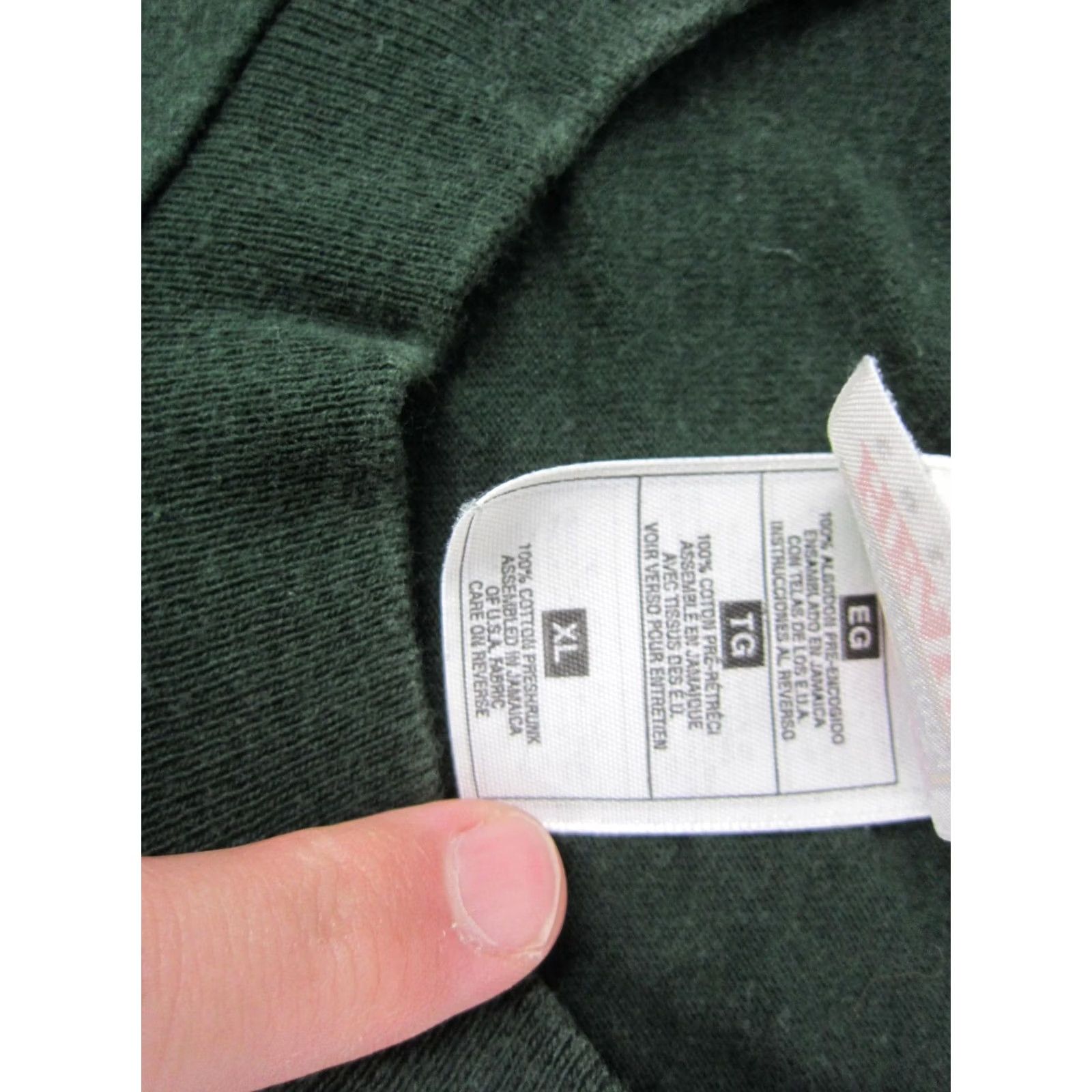 Fruit Of The Loom VINTAGE Iowas Pigman Green Triathlon Shirt Mens Extra Large XL 1996 90s Single Stitch Size US XL / EU 56 / 4 - 6 Thumbnail