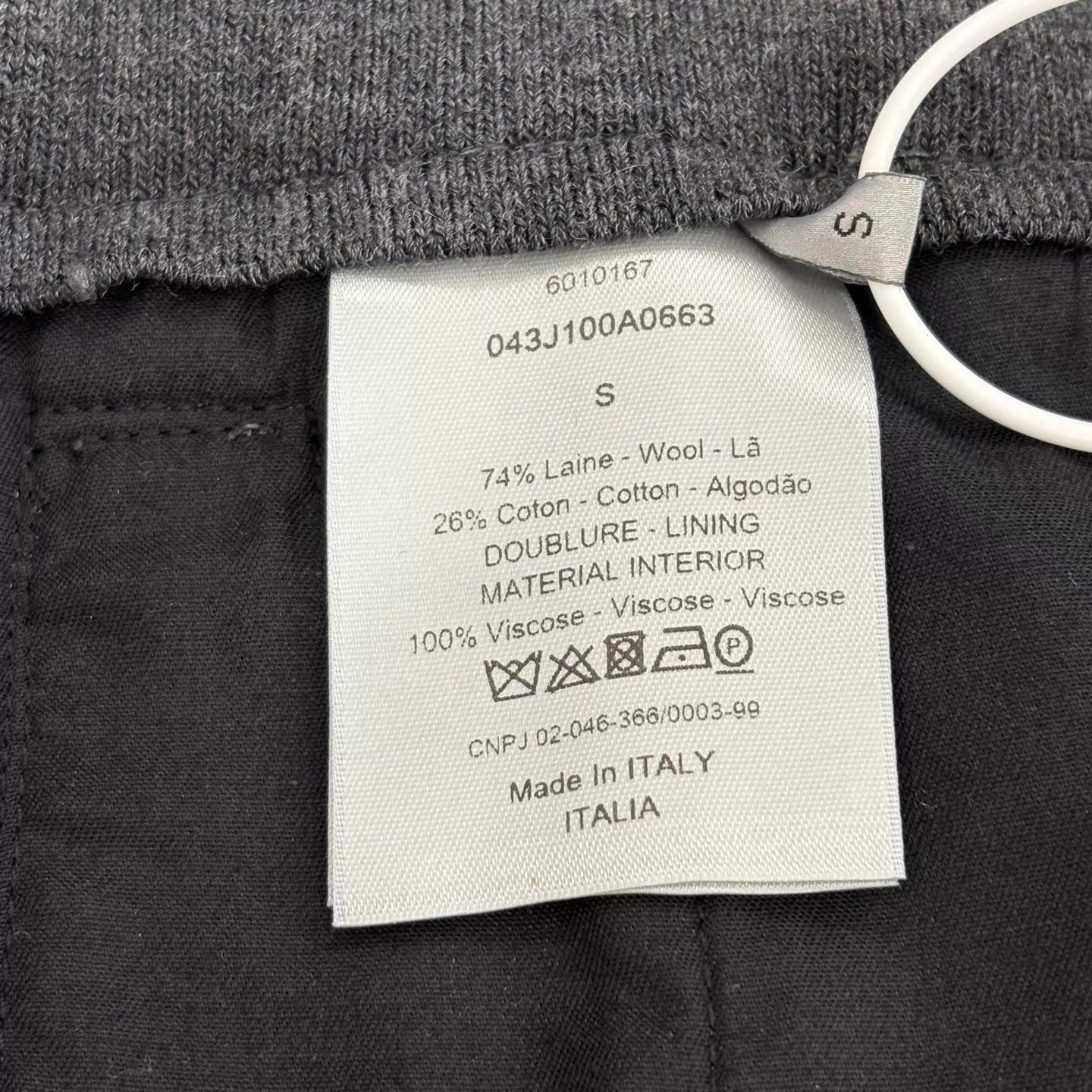 Dior DIOR Pin Wool Stripe S New Trousers Size 26" / US 2 / IT 38 - 3 Thumbnail