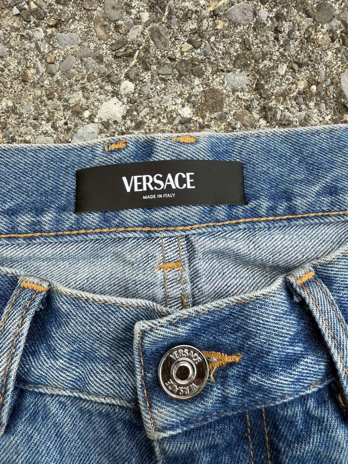 Versace Versace light blue denim Size US 31 - 3 Thumbnail