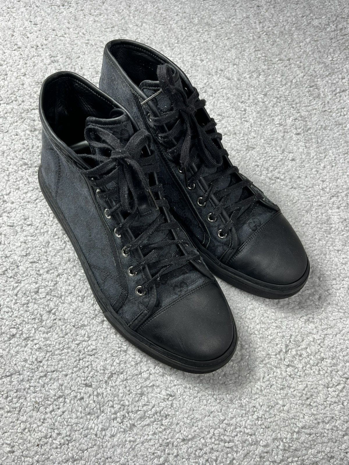 Gucci Gucci GG Monogram Hi Black Shoes Size 8 Size US 8 / EU 41 - 3 Thumbnail