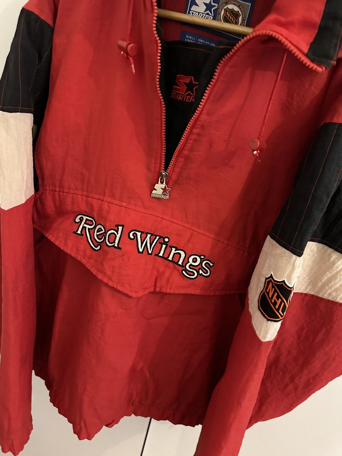 Starter Starter Jacke Detroit Red Wings Size XL NHL Vintage Jacket Size US XL / EU 56 / 4 - 4 Thumbnail